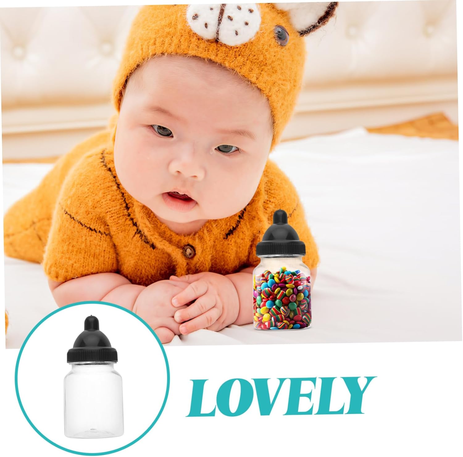 12pcs Transparent Bottle Candy Boxes for Parties and Celebrations