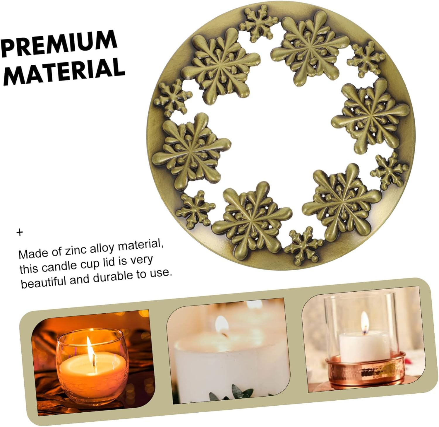 Homoyoyo Christmas Scented Candle Jar Lid