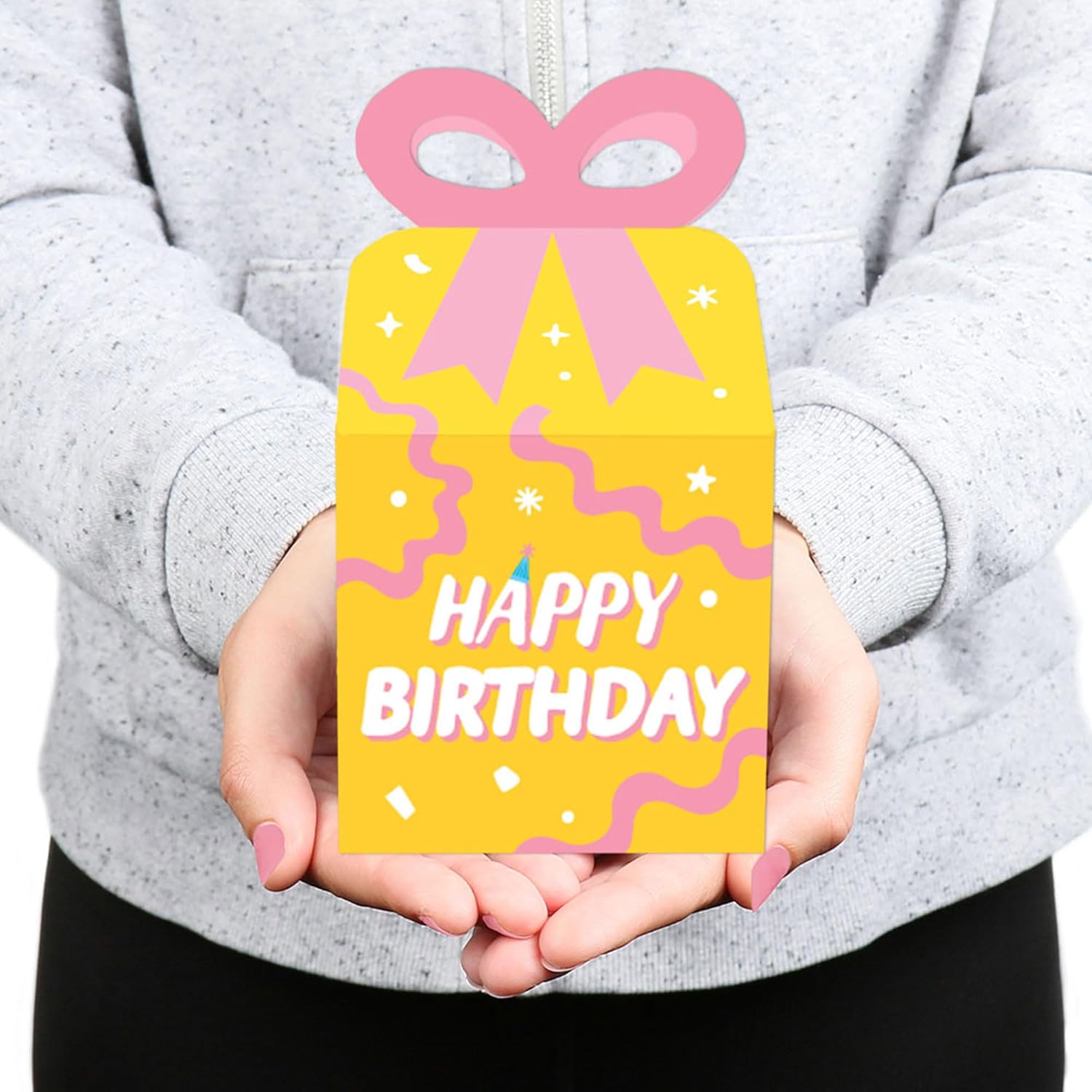 Big Dot of Happiness Party Time Bow Boxes Set of 12