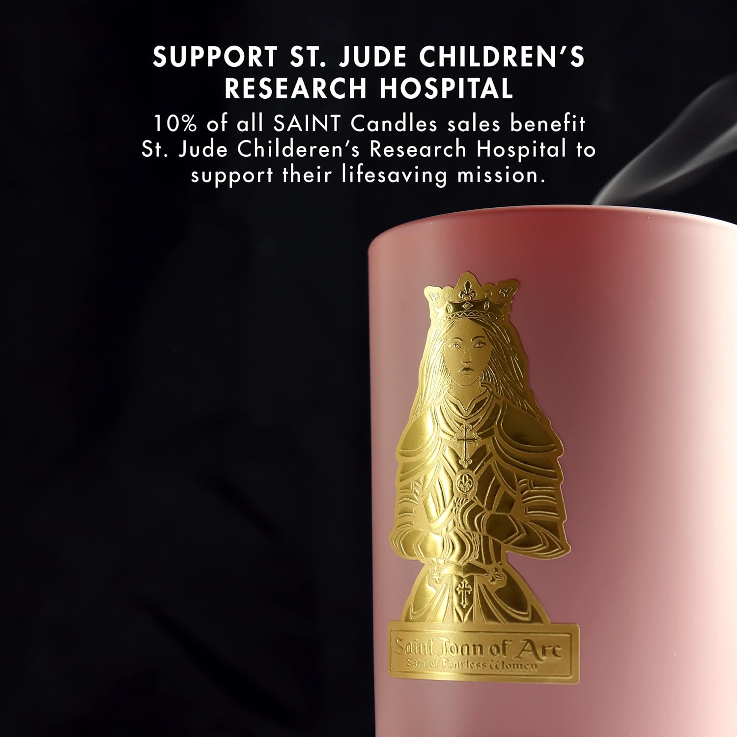 SAINT Joan of Arc Scented Candle with Prayer Coin