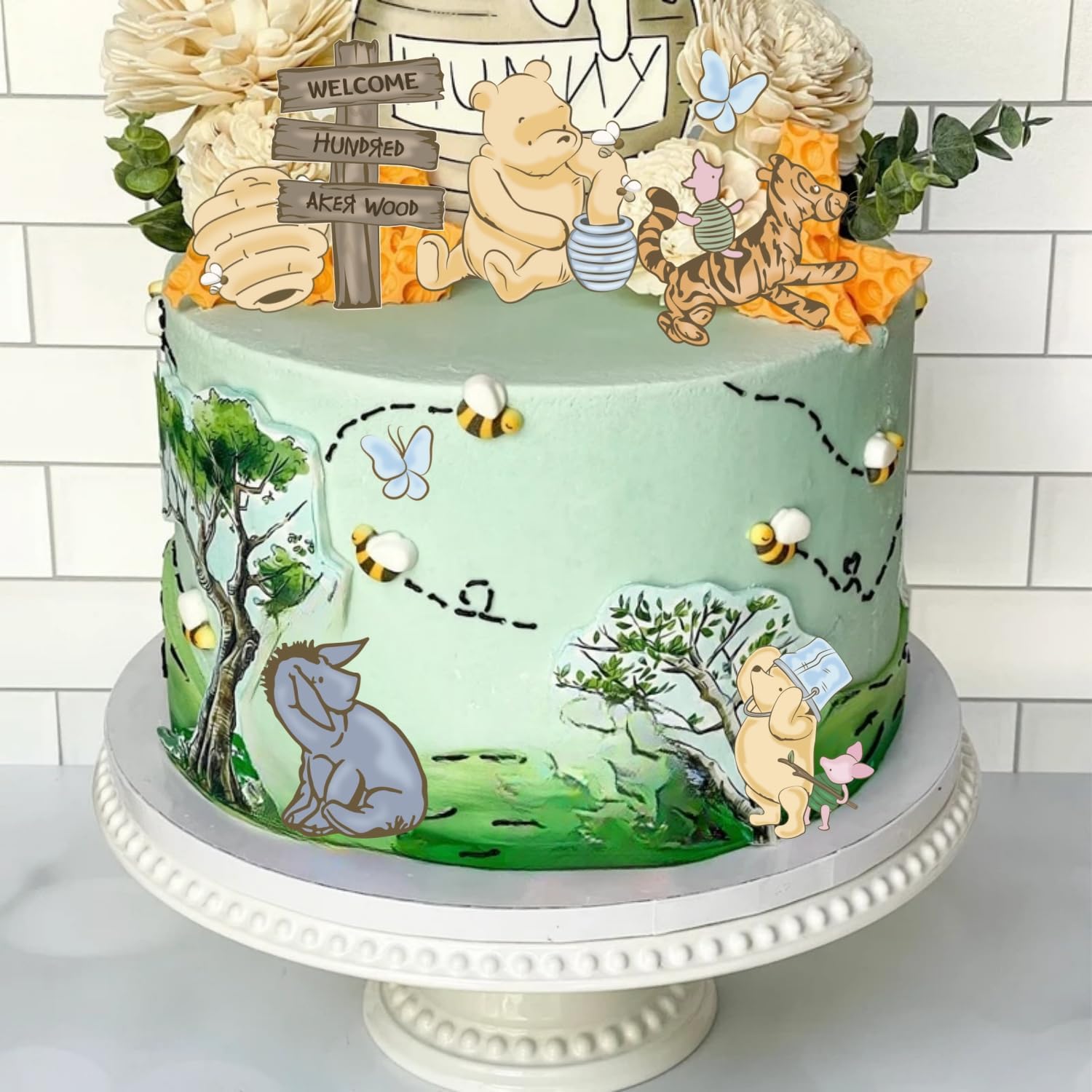 Winnie The Pooh Cake Topper Kit 12PCS