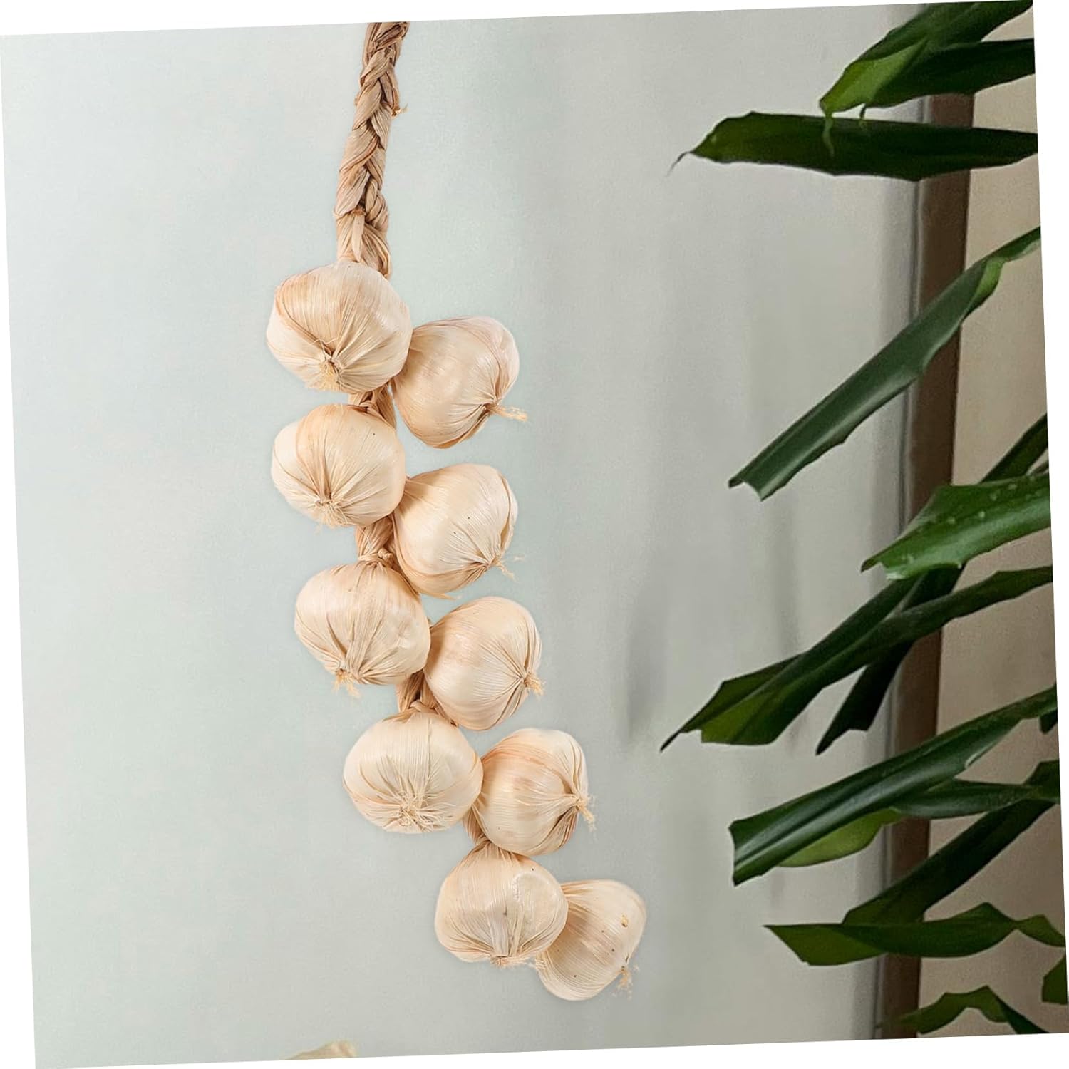Cabilock 3Pcs Artificial Garlic Strings Kitchen Decor