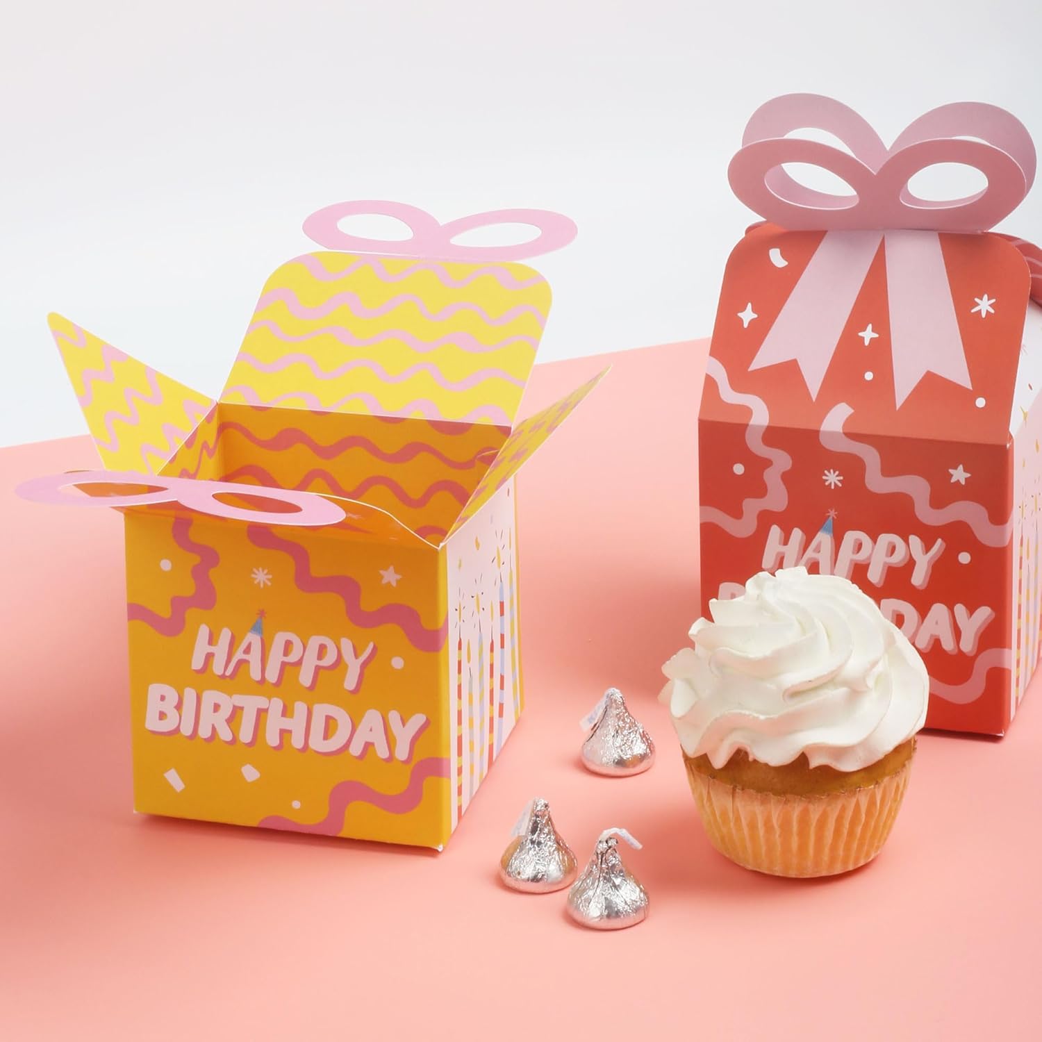 Big Dot of Happiness Party Time Bow Boxes Set of 12
