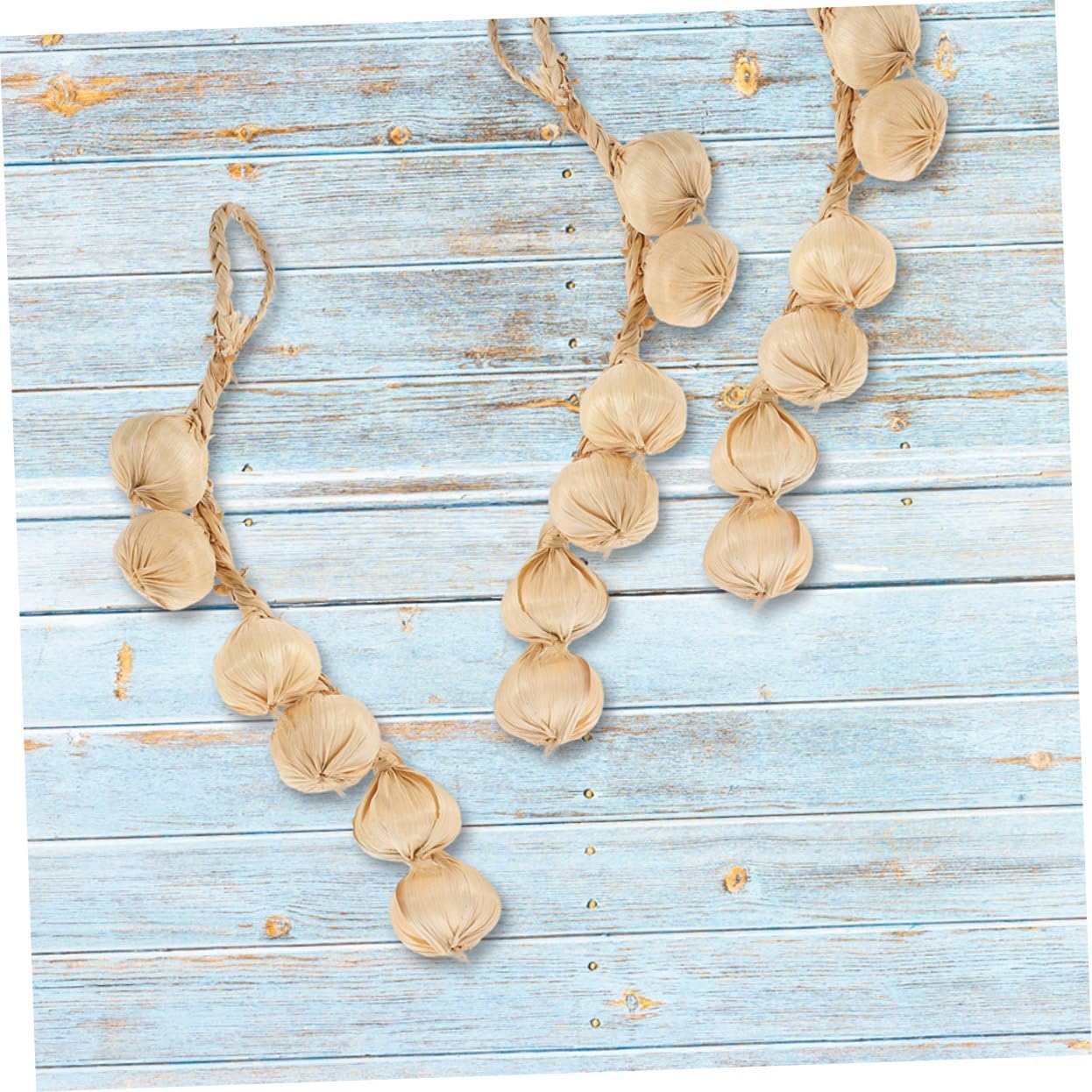 Cabilock Lifelike Fake Garlic Garland Strings for Photo Props