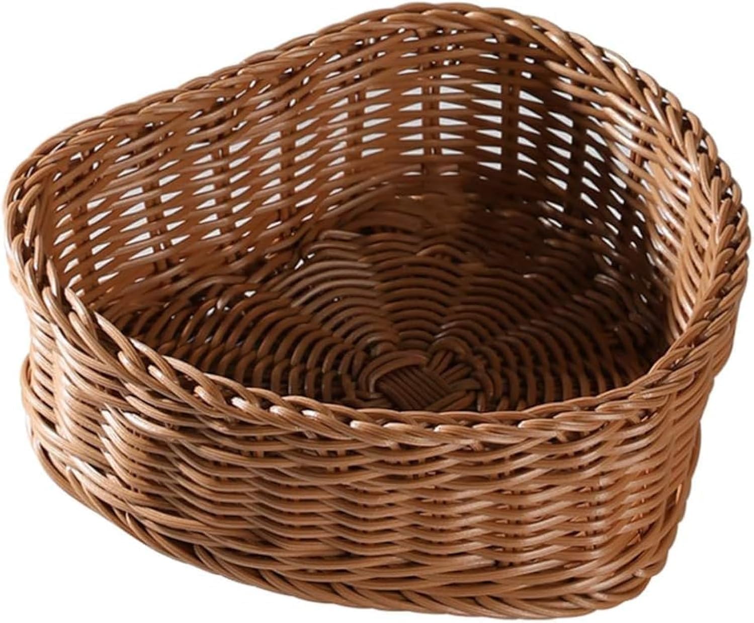 Heart Shaped Rattan Wicker Basket For Wedding Birthday Party Favor