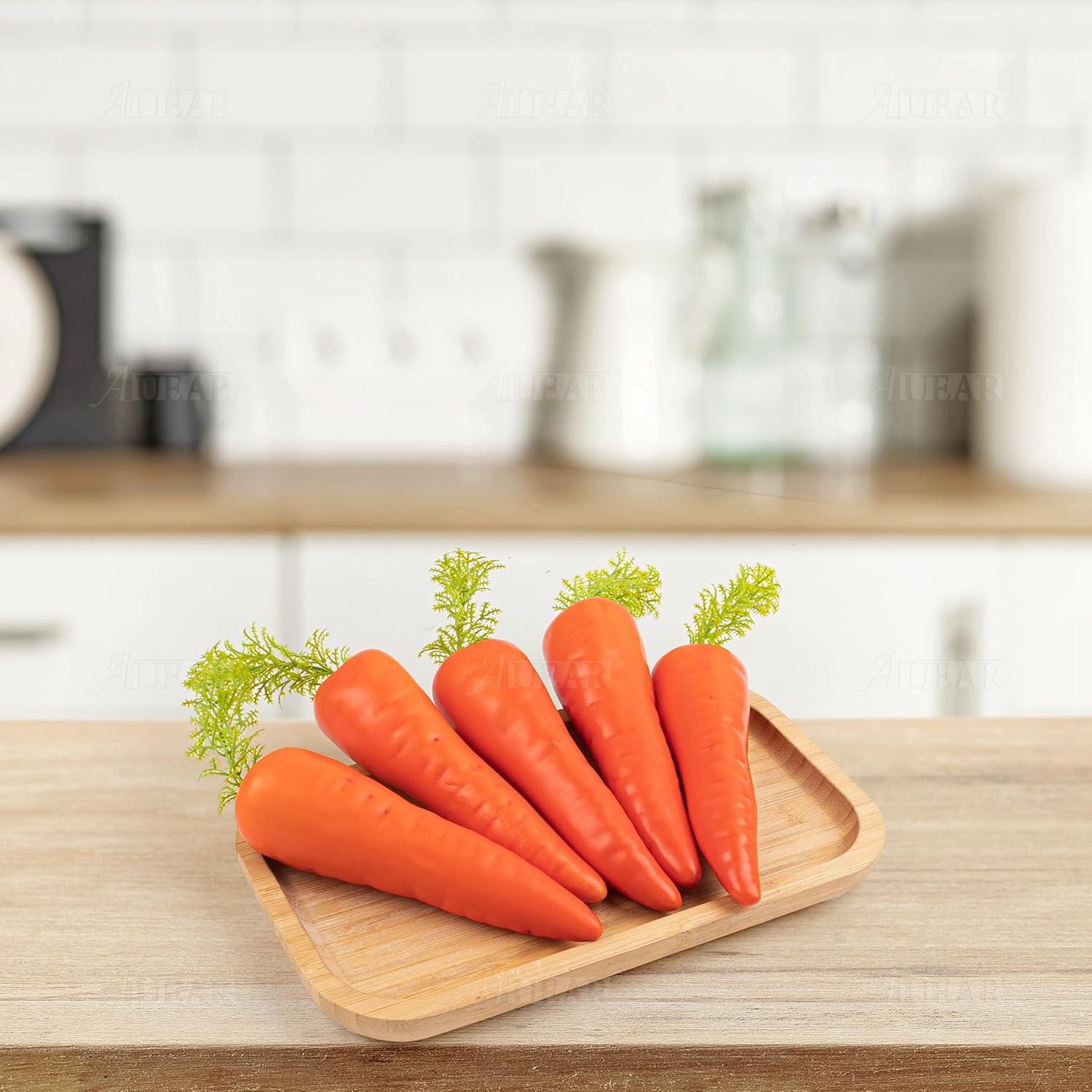 AUEAR 5 Pack Artificial Carrots Decor