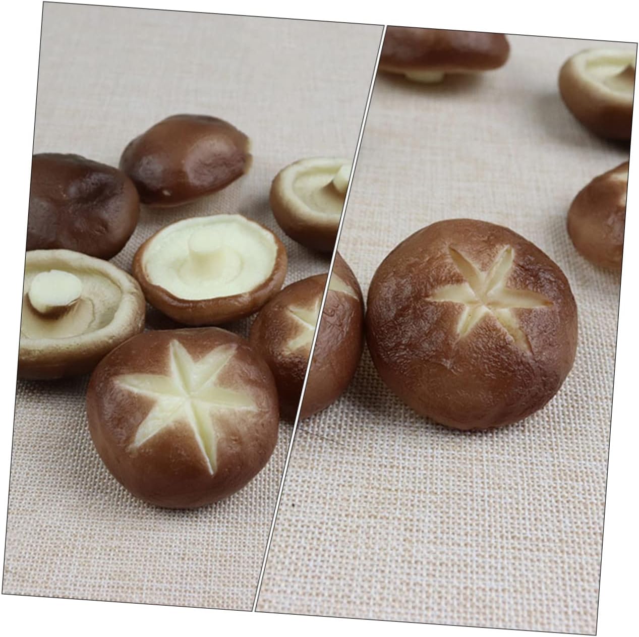 Healifty 6Pcs Realistic Mushroom Models for Photo Props