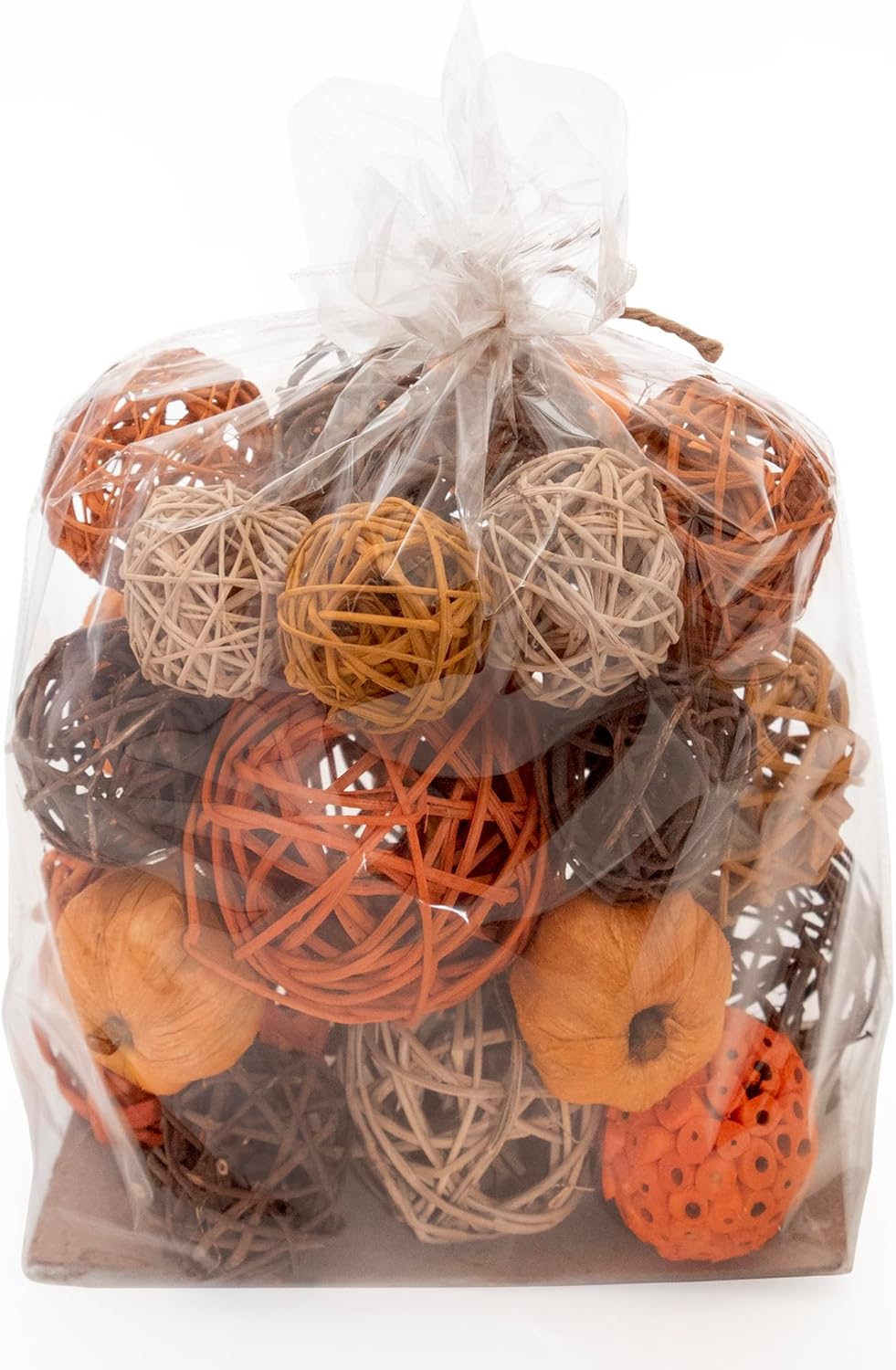 ANDALUCA Orange Decorative Vase Filler Bag