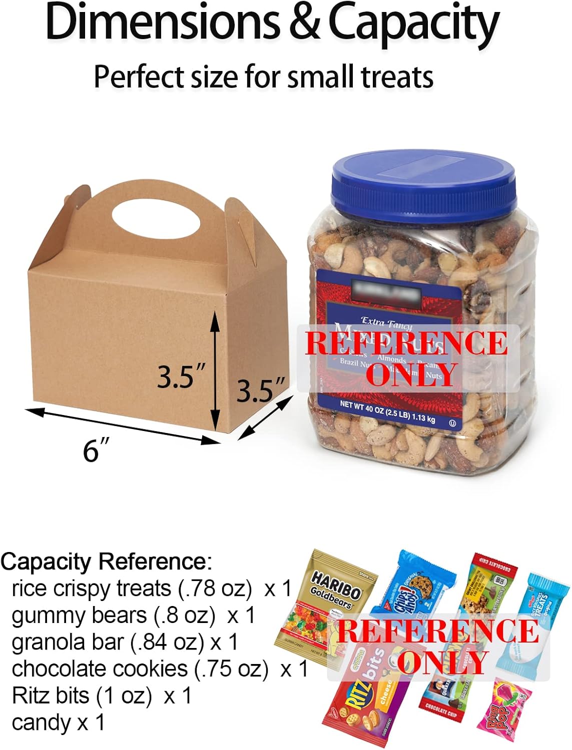 Happyhiram 25 Ct Party Treat Boxes Kraft Brown