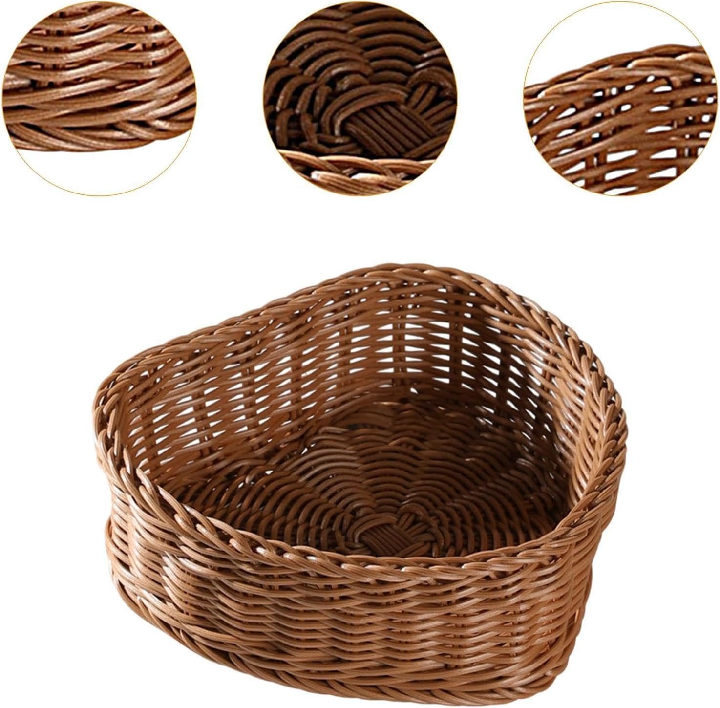 Heart Shaped Woven Basket for Valentine Wedding Party