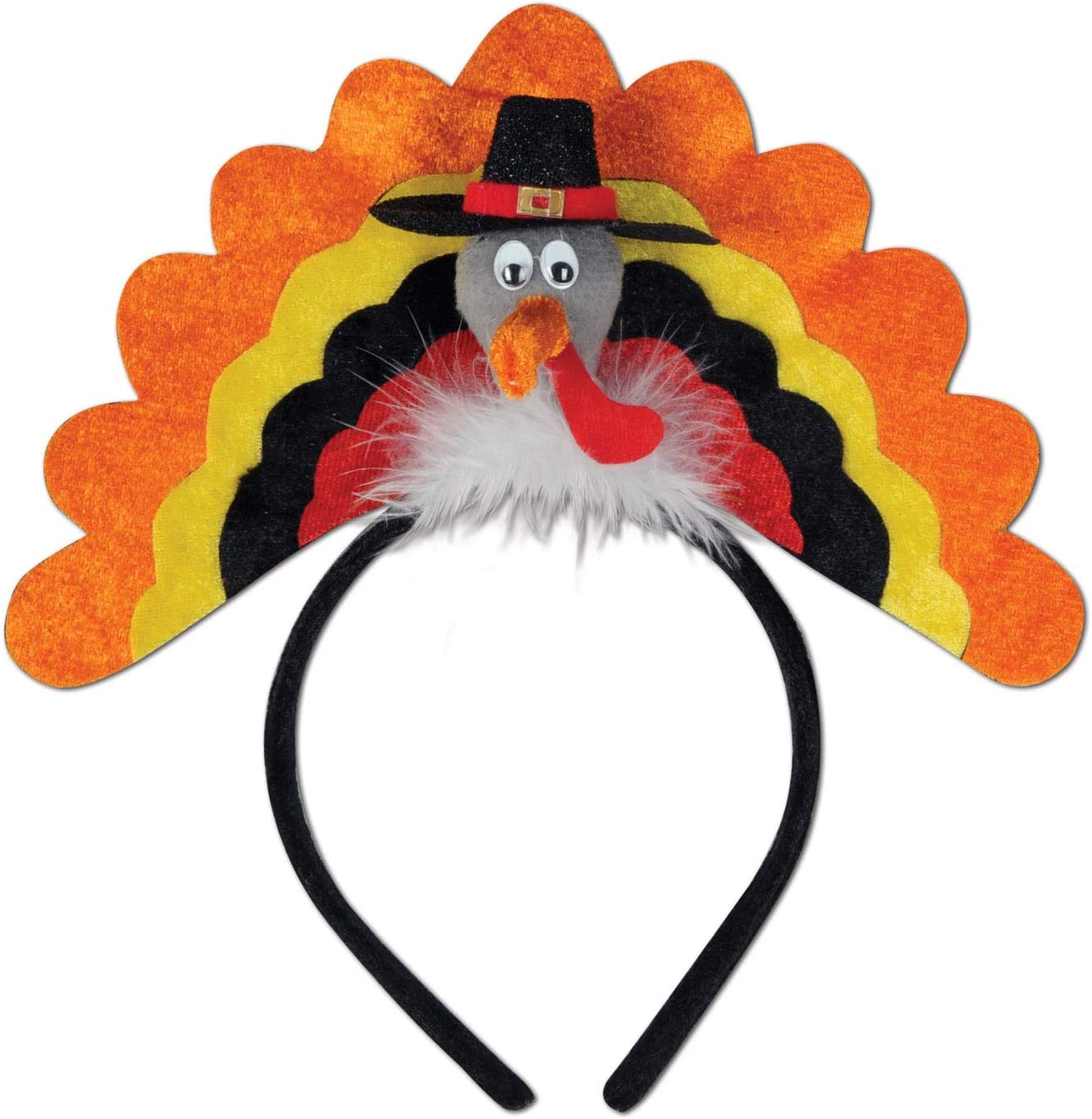 Beistle Turkey Headband Costume Accessory for Thanksgiving