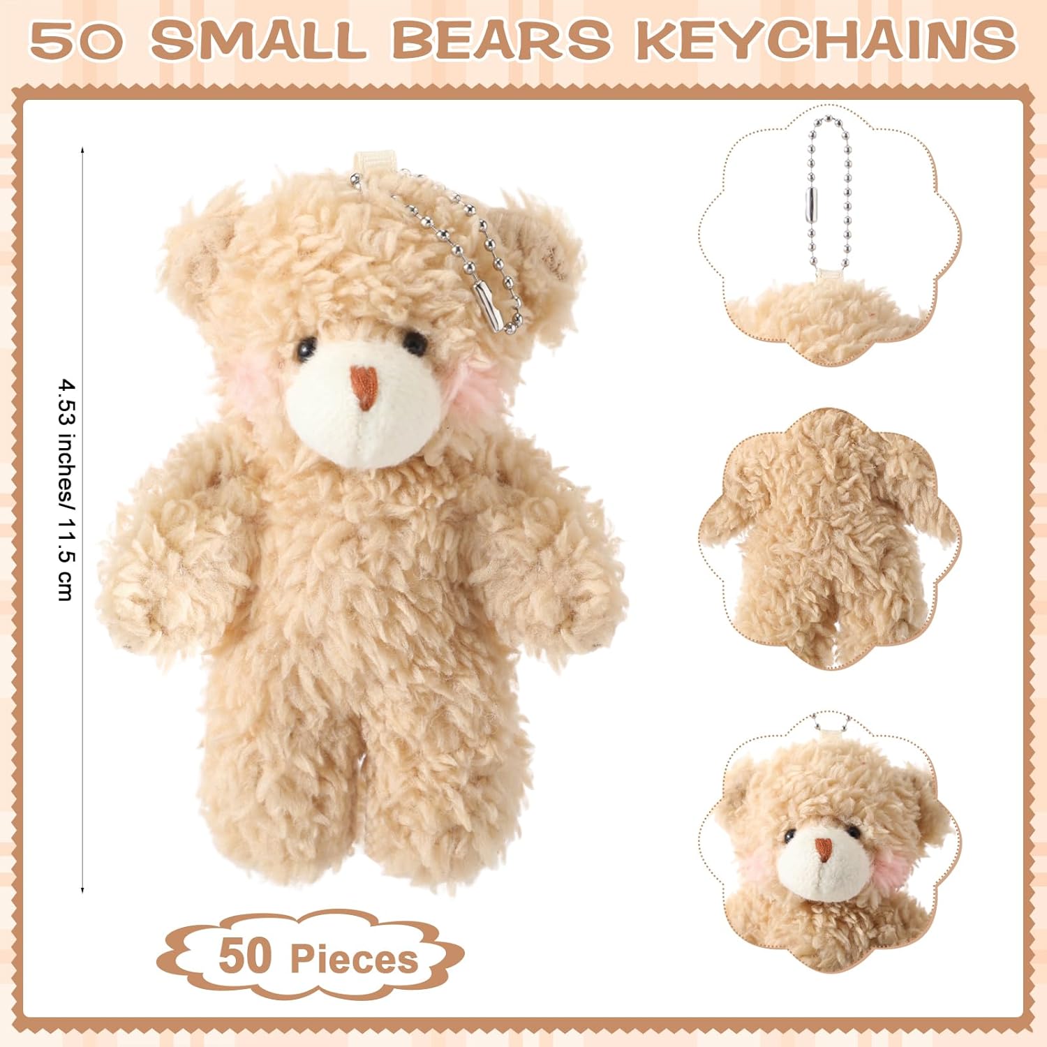 HyDren 50 Piece Bear Party Favors Set