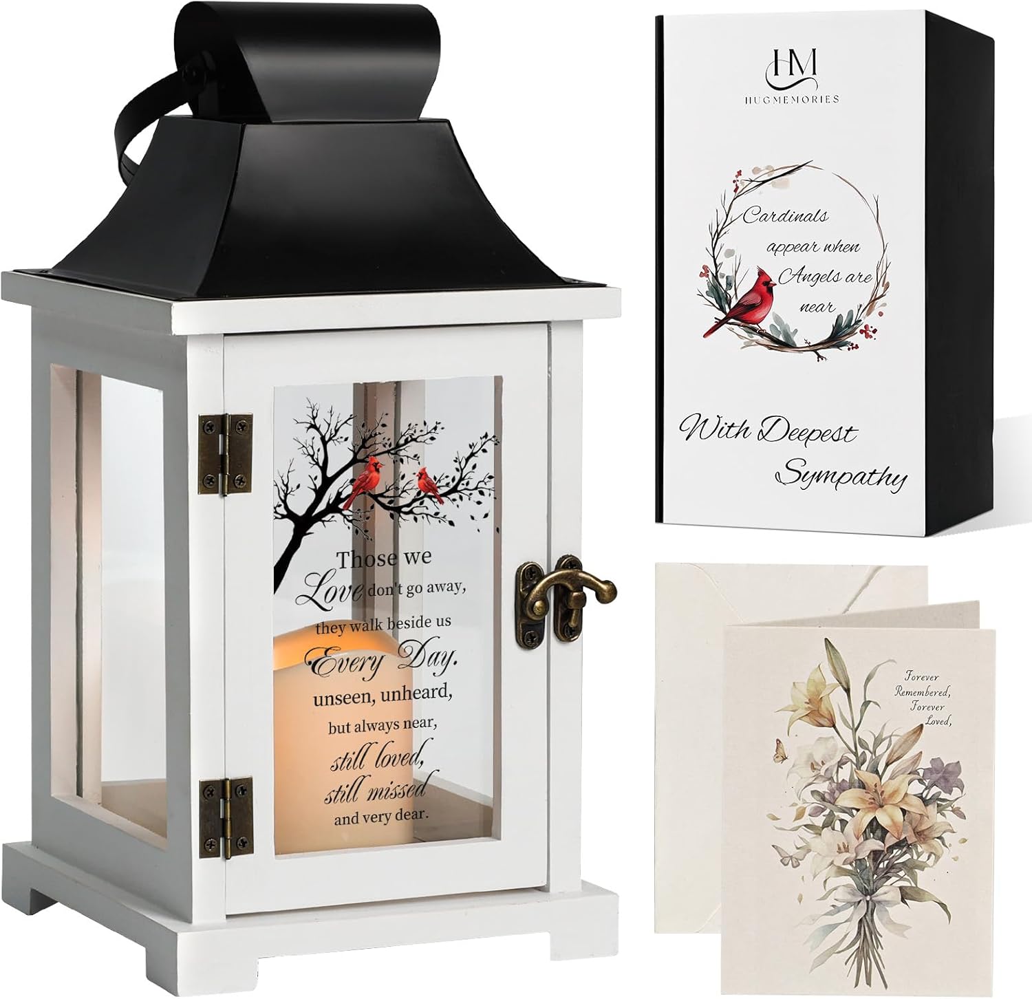 HugMemories Memorial Lantern with LED Candle