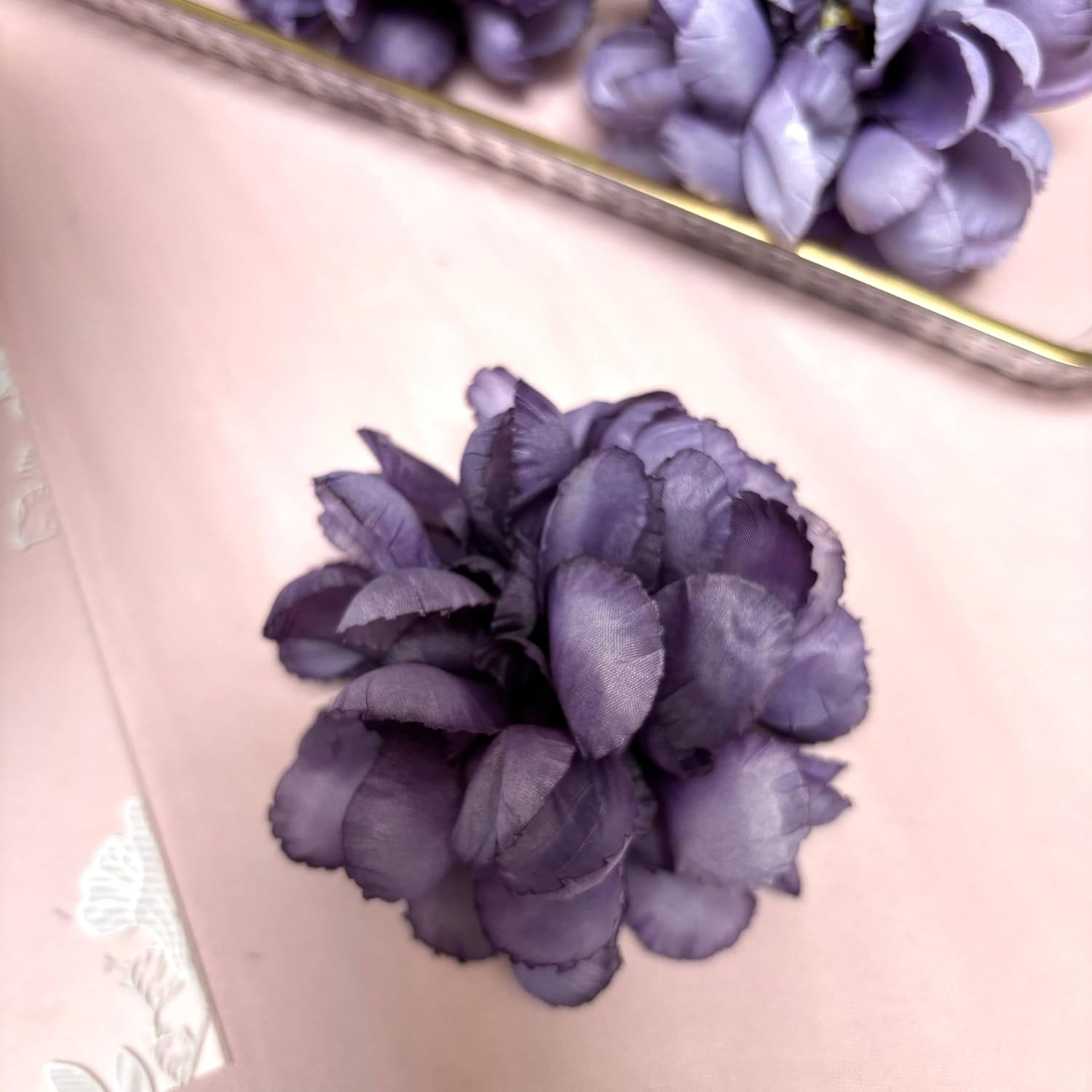 Floating Flowers for Purple Candle Centerpieces 12PCS