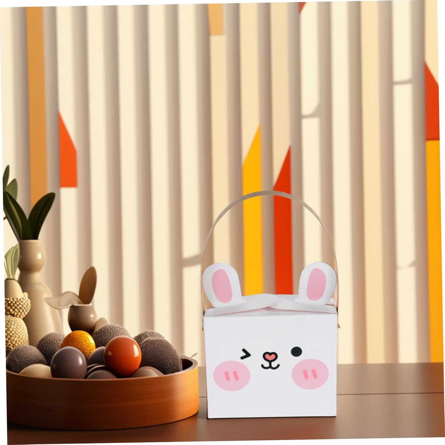 Cute Easter Party Favors Bunny Boxes with Treats for Kids