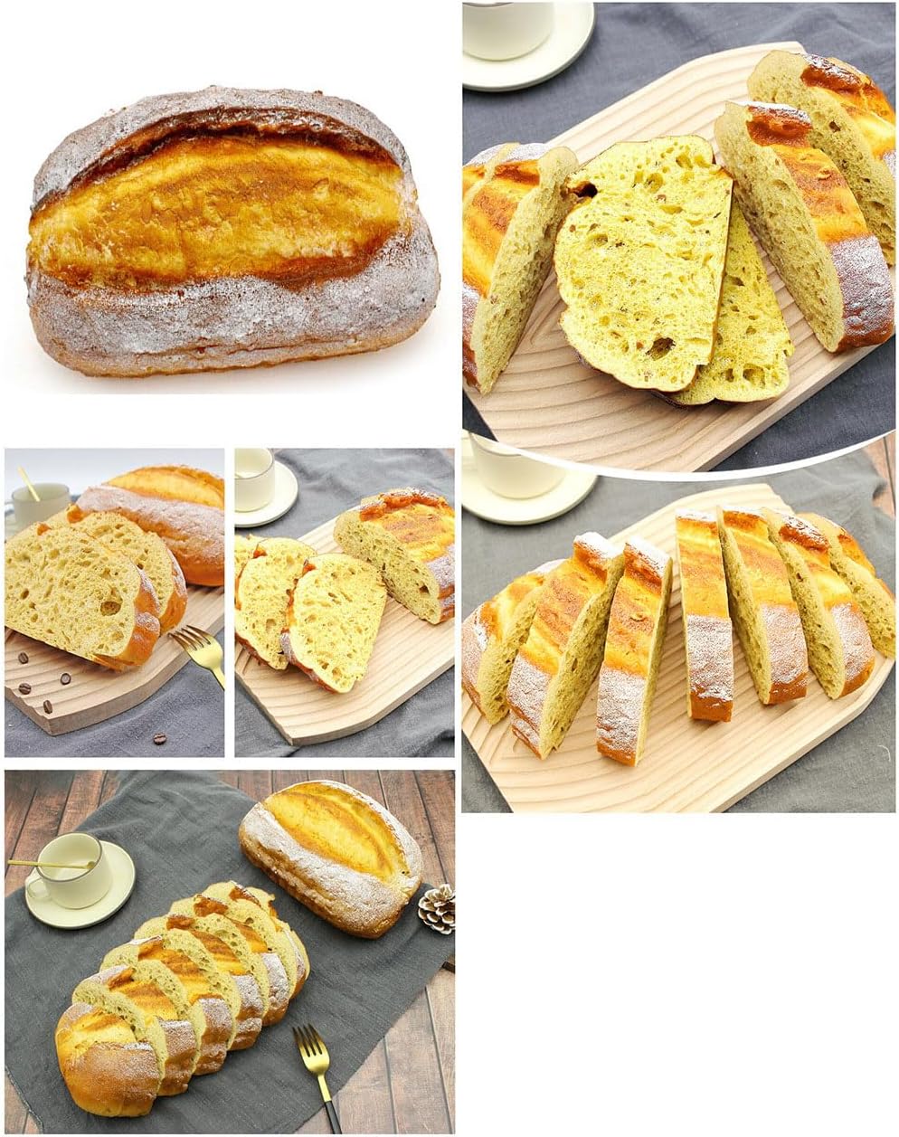 Shirfloral Fake Sliced Bread Artificial Food Decor