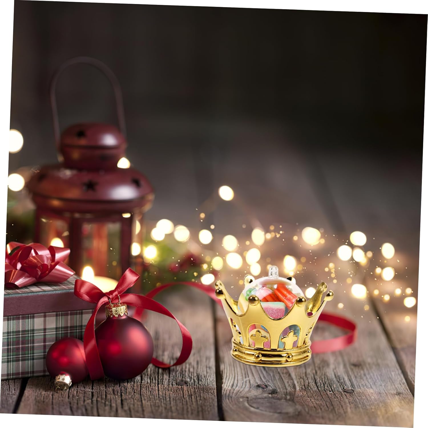12pcs Party Decorations Candy Boxes Wedding Crown Centerpieces