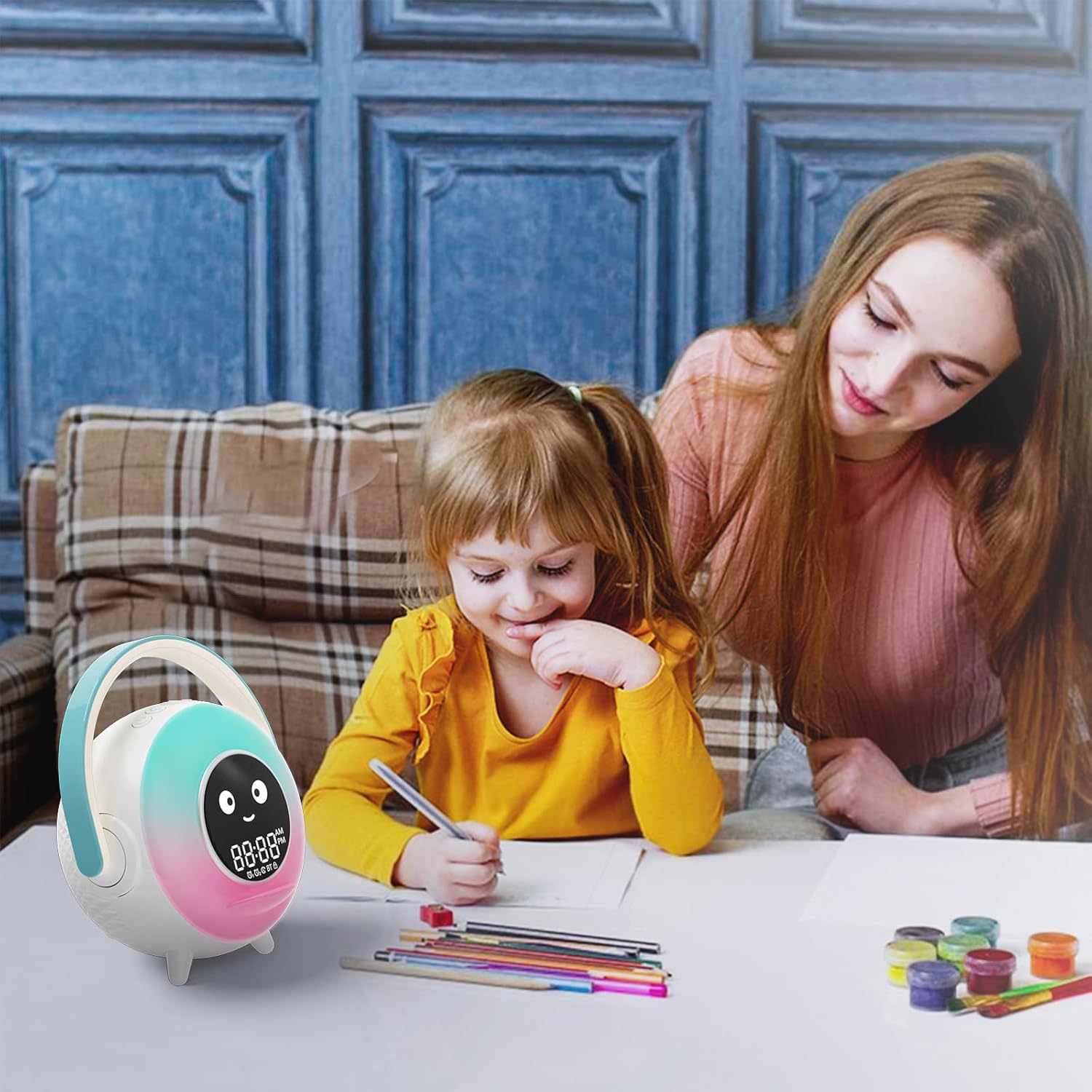 LOVME Kids Alarm Clock with Night Light and Sleep Sounds