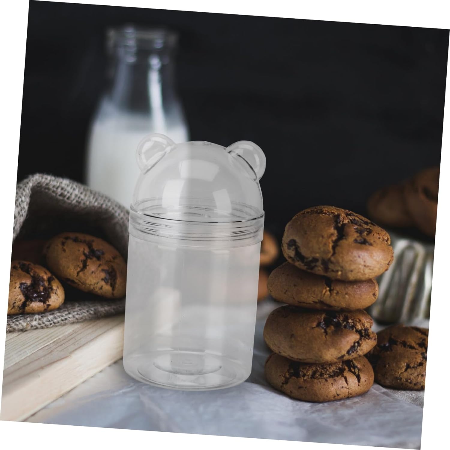 8pcs Transparent Candy Storage Bottles for Parties and Weddings