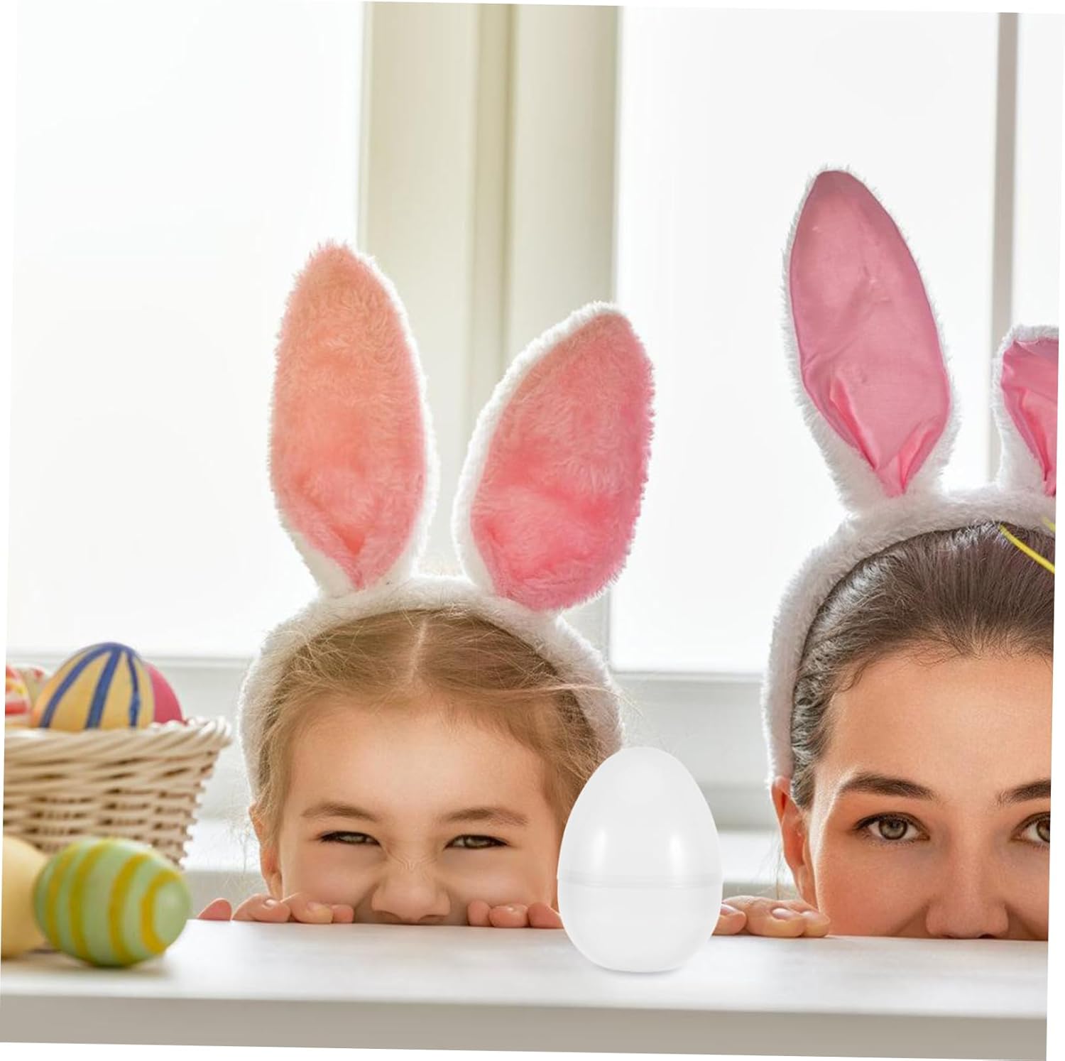 6Pcs Plastic Easter Eggs Fillable Candy Boxes