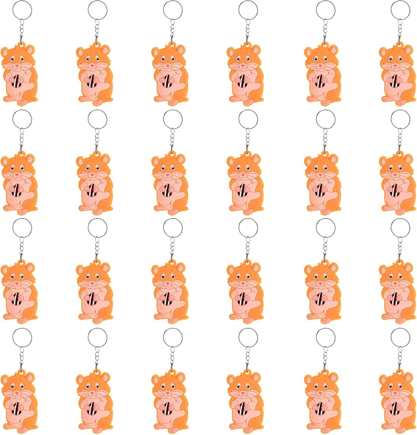 iMagitek 24 Pack Hamster Keychains for Parties