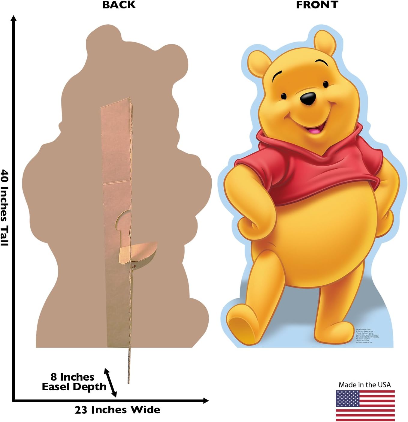 Winnie The Pooh Life Size Cardboard Cutout Stand