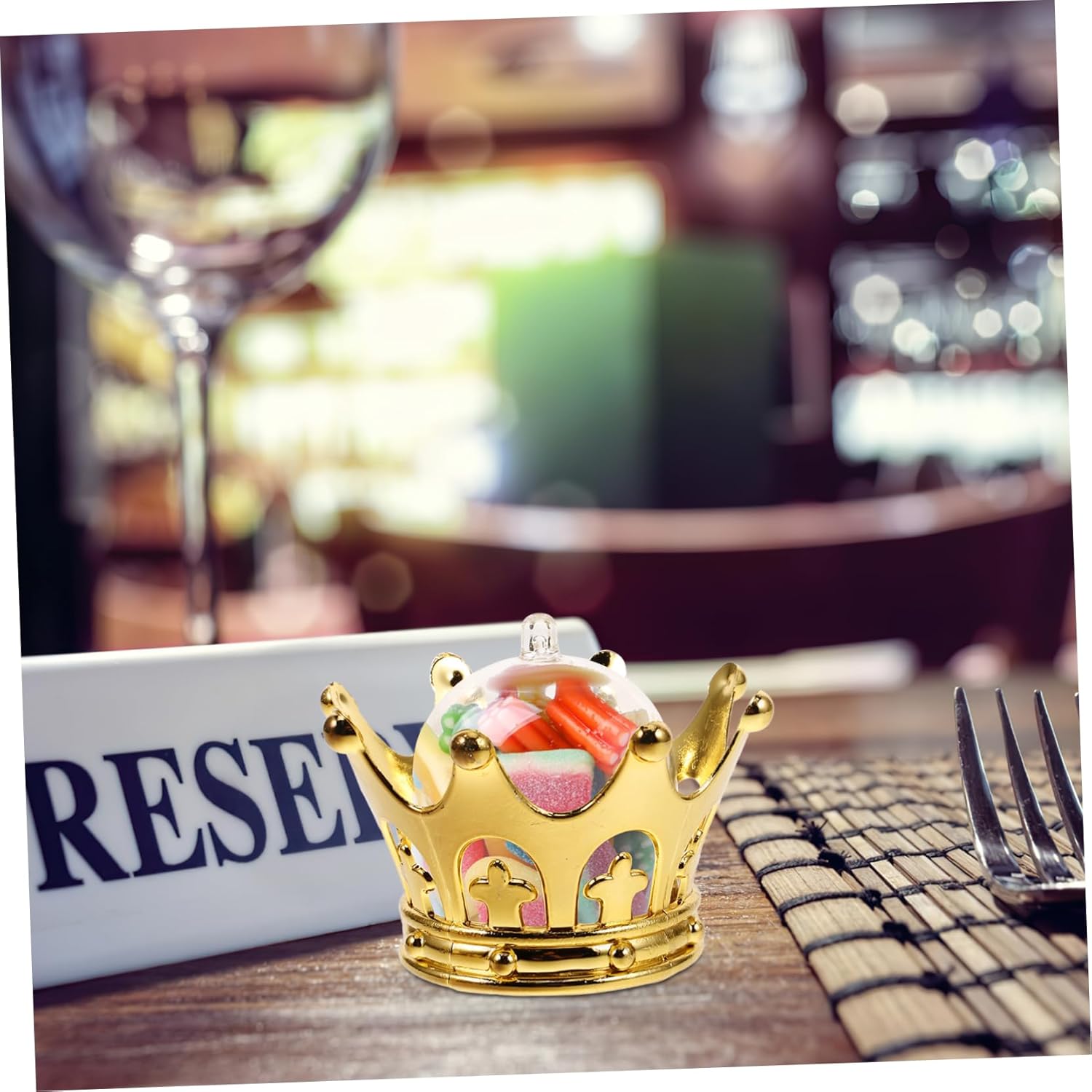 12pcs Party Decorations Candy Boxes Wedding Crown Centerpieces