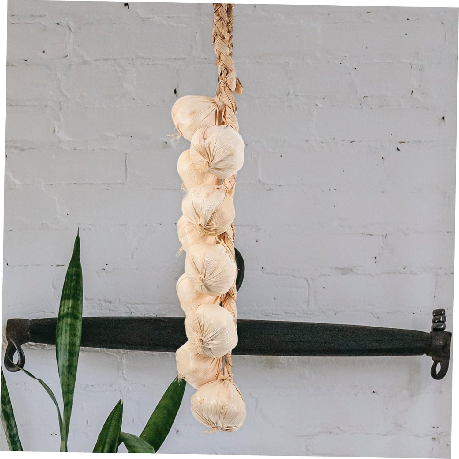 Cabilock 3Pcs Artificial Garlic Strings Kitchen Decor