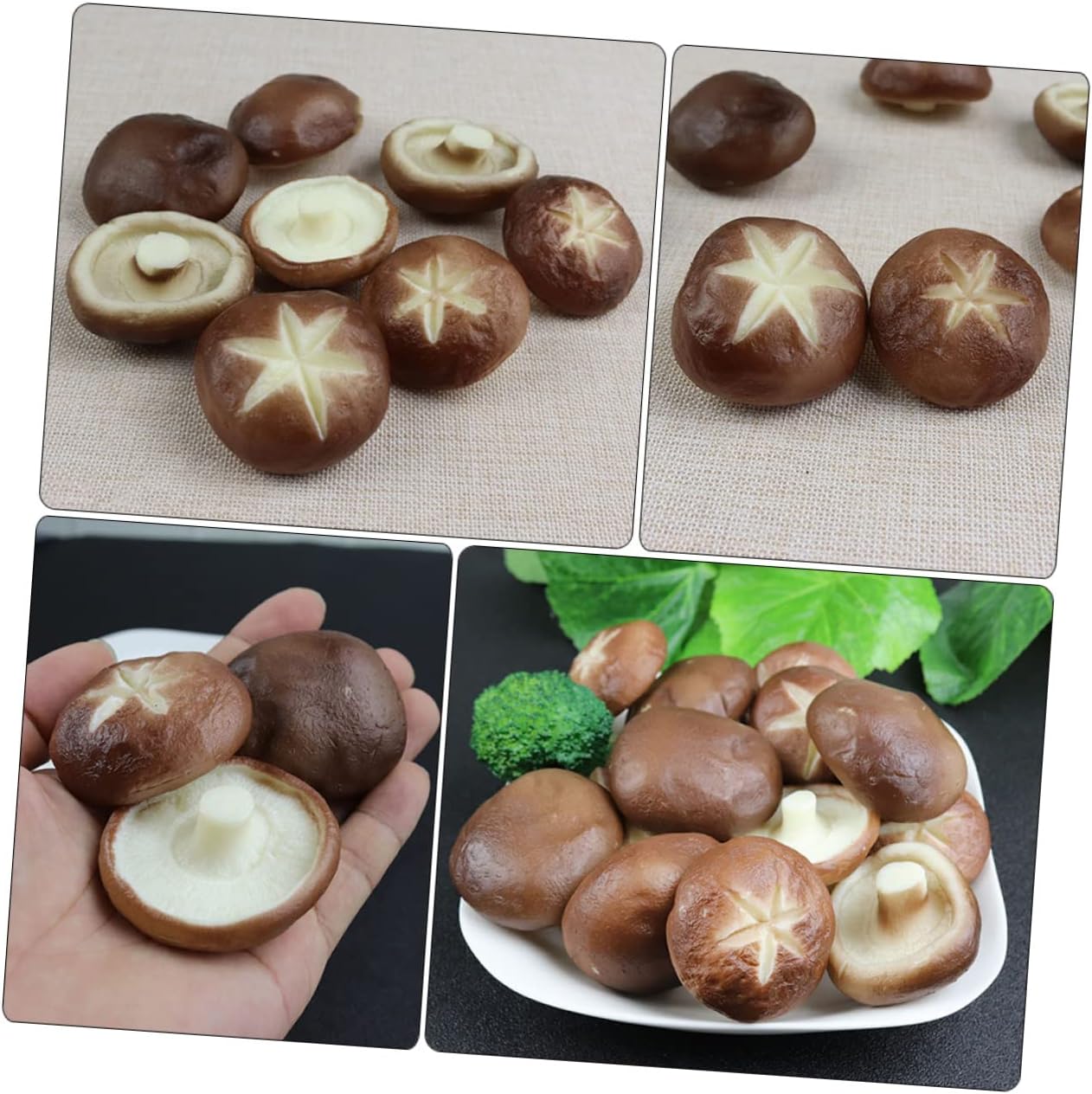 Valiclude 6Pcs Decorative Fake Mushroom Models for Photography