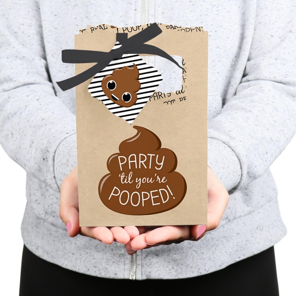 Big Dot of Happiness Poop Emoji Party Favor Boxes Set of 12
