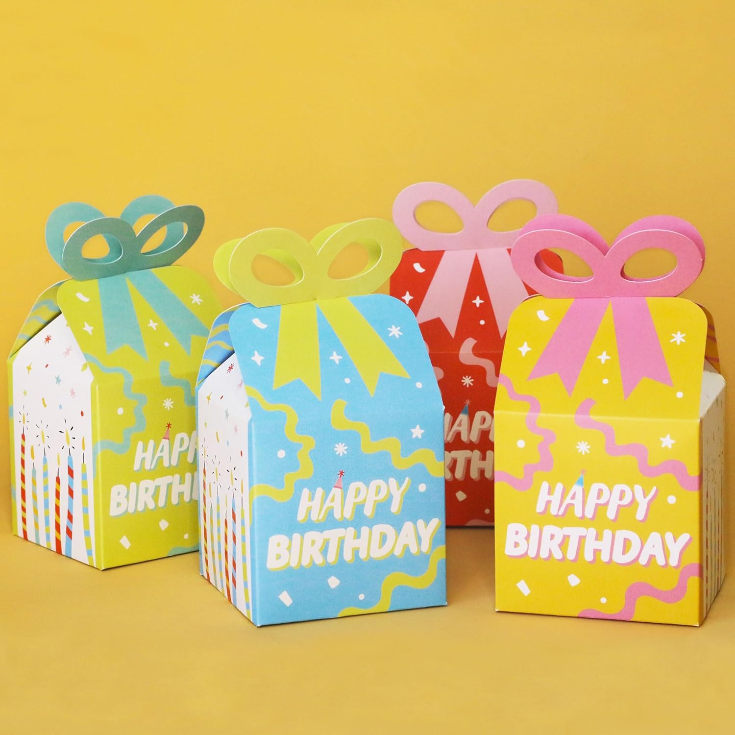 Big Dot of Happiness Party Time Bow Boxes Set of 12