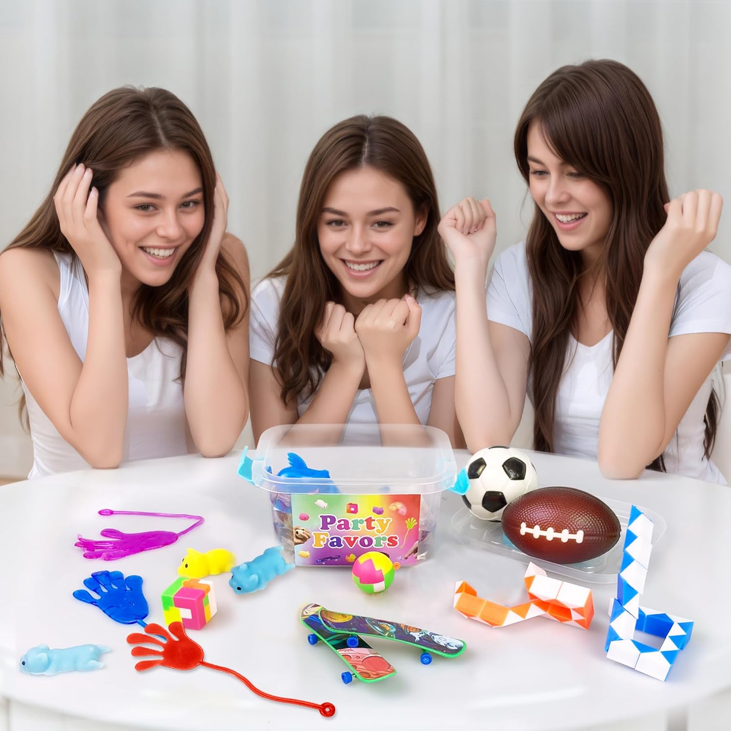 32 Piece Party Favor Pack with Storage Box
