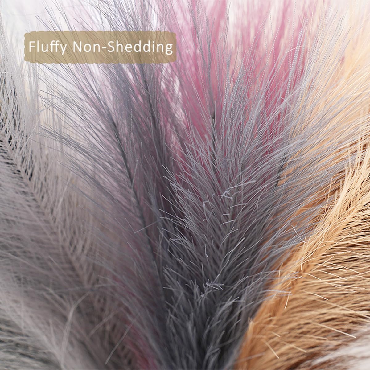 Zhiheng 20 Pack Artificial Pampas Grass Ivory