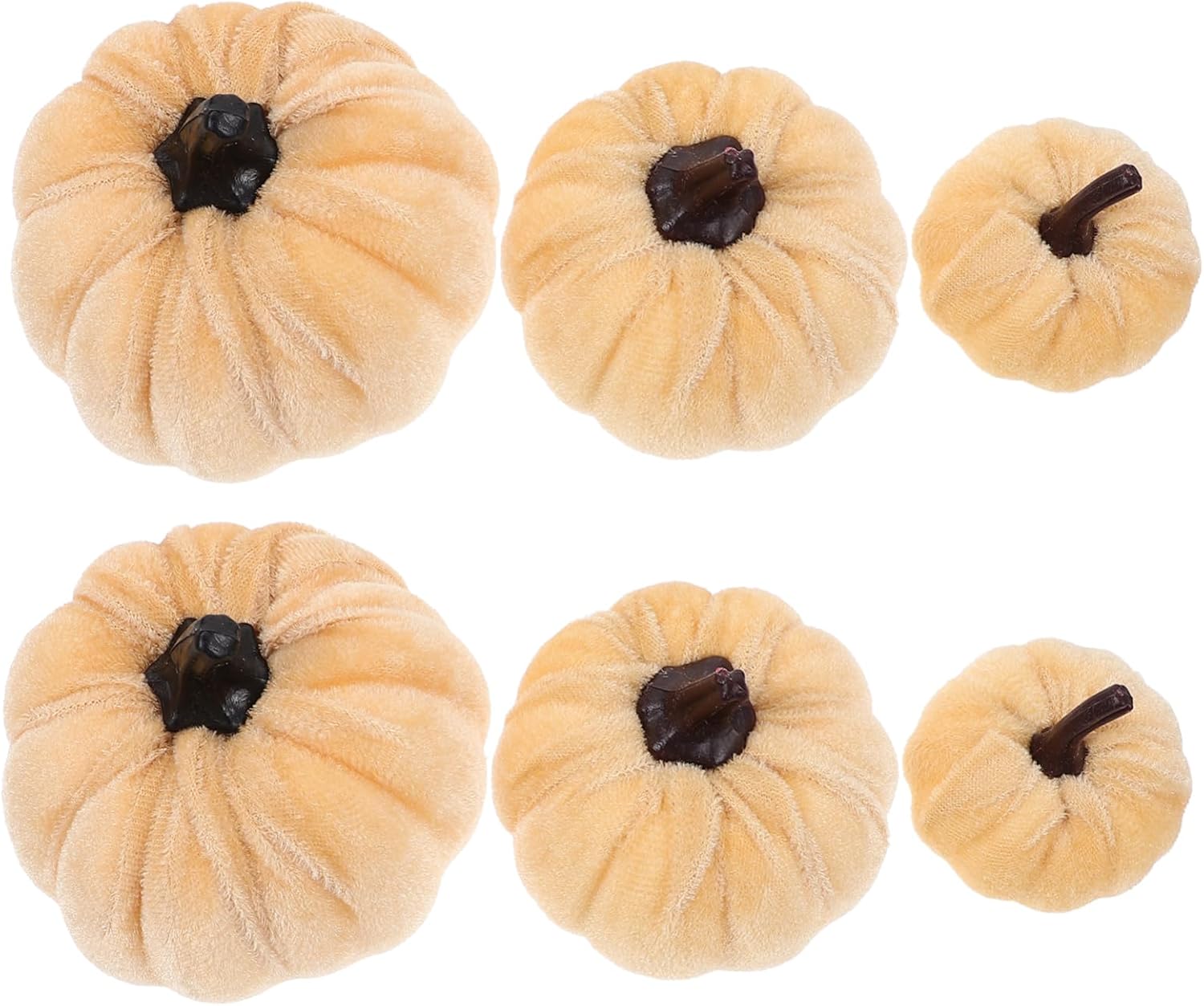 GLEAVI 6Pcs Artificial Pumpkins for Halloween Decorations