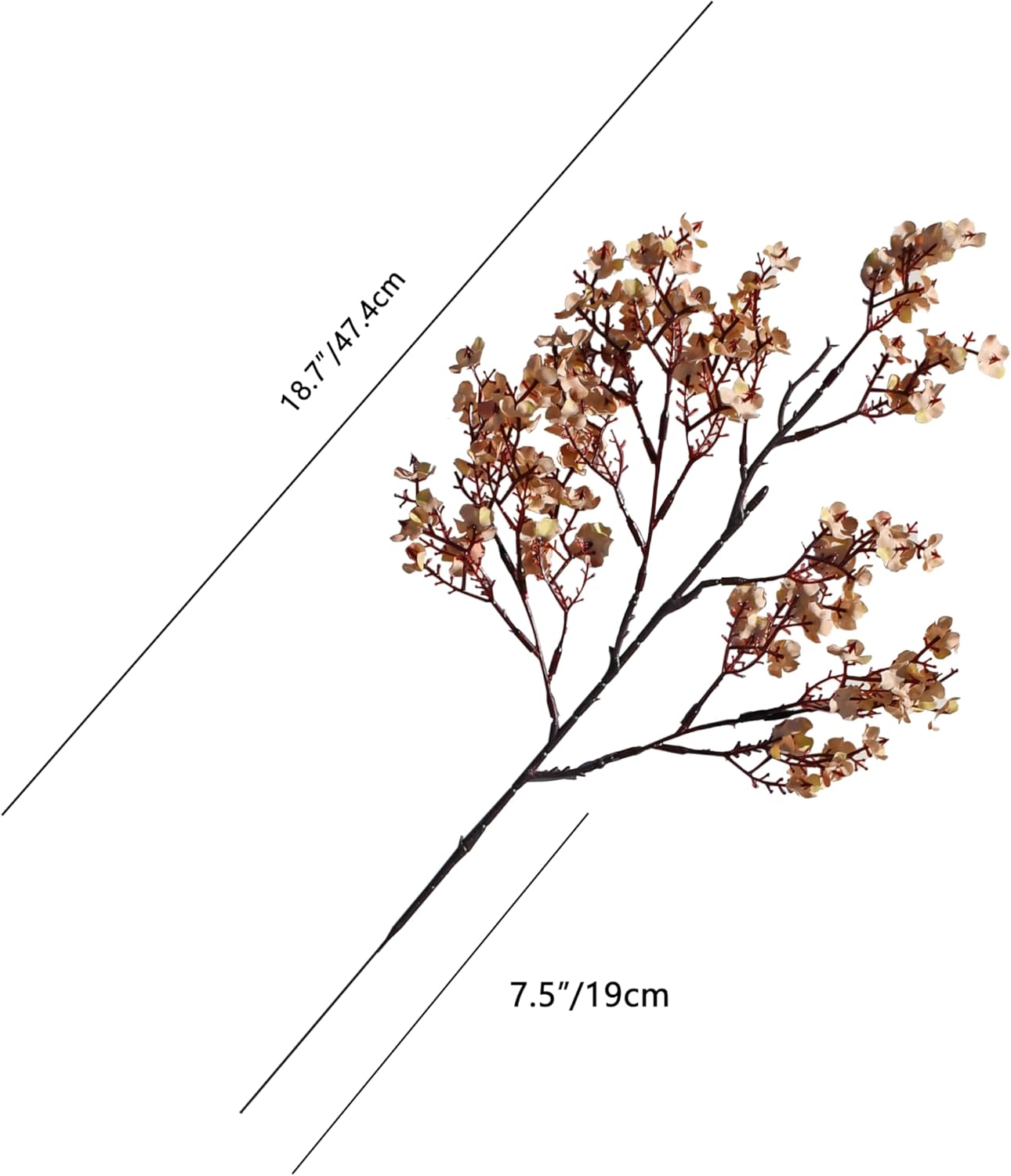 Mandys Light Brown Babys Breath Flowers 6 Bundles