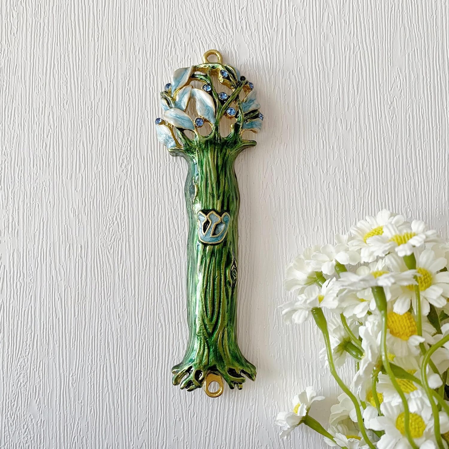 49 Inches Hand Painted Mezuzah with Scroll