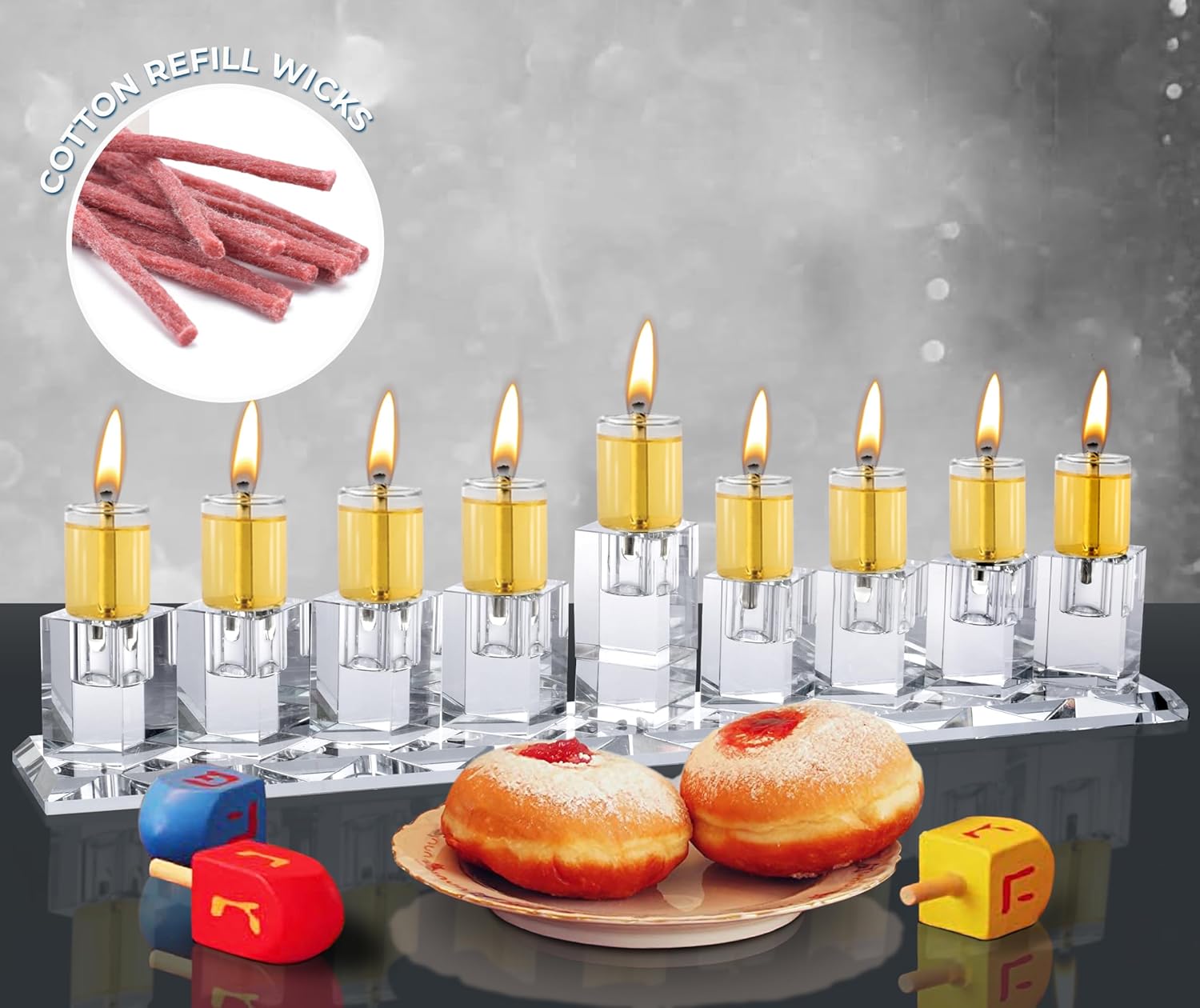 Ner Mitzvah Cotton Wicks for Oil Candles Pack of 50