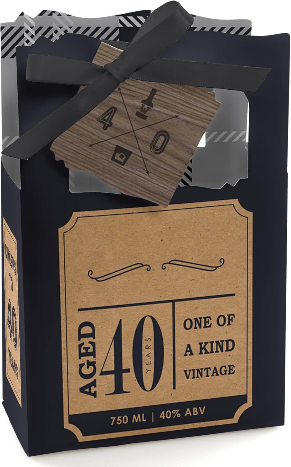 40th Birthday Favor Boxes Set of 12