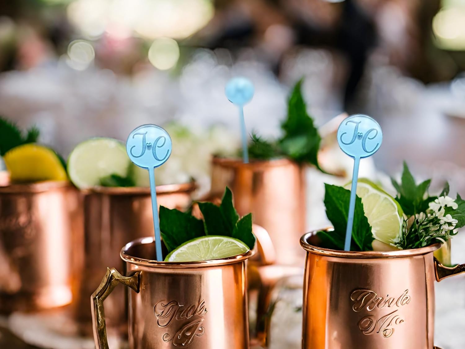 25pc Personalized Drink Stirrers Custom Name Stir Sticks