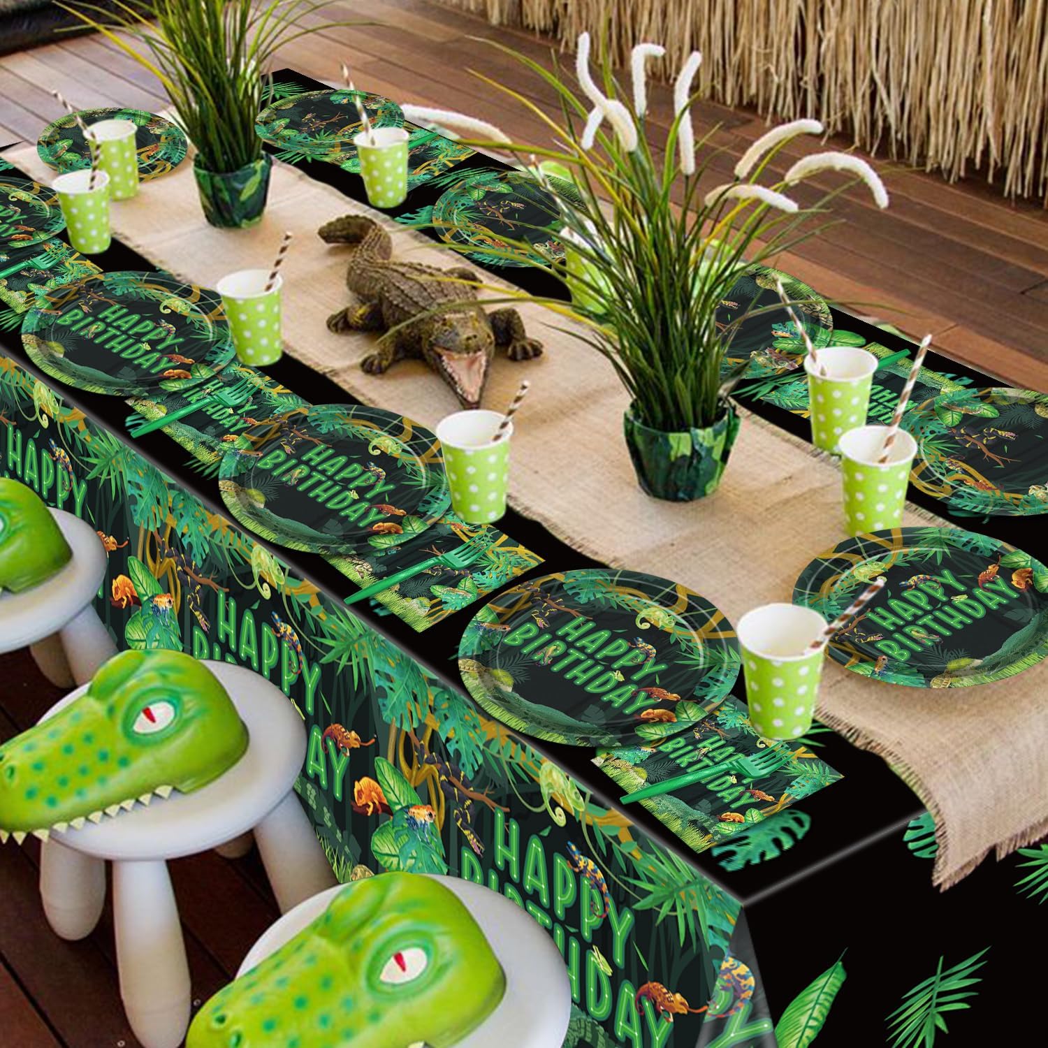 Reptile Birthday Party Set for 20 Guests