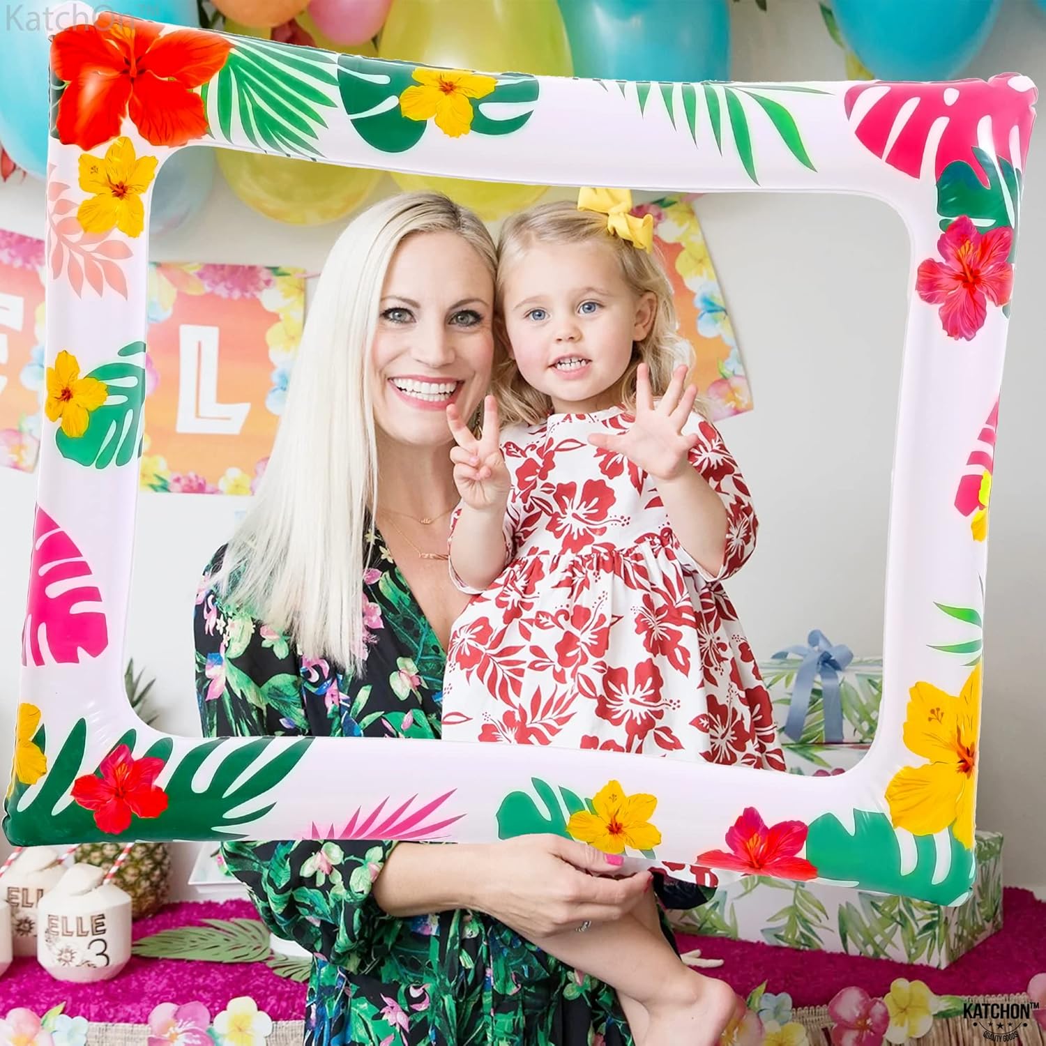 KatchOn Luau Photo Booth Frame 28x23 Inch