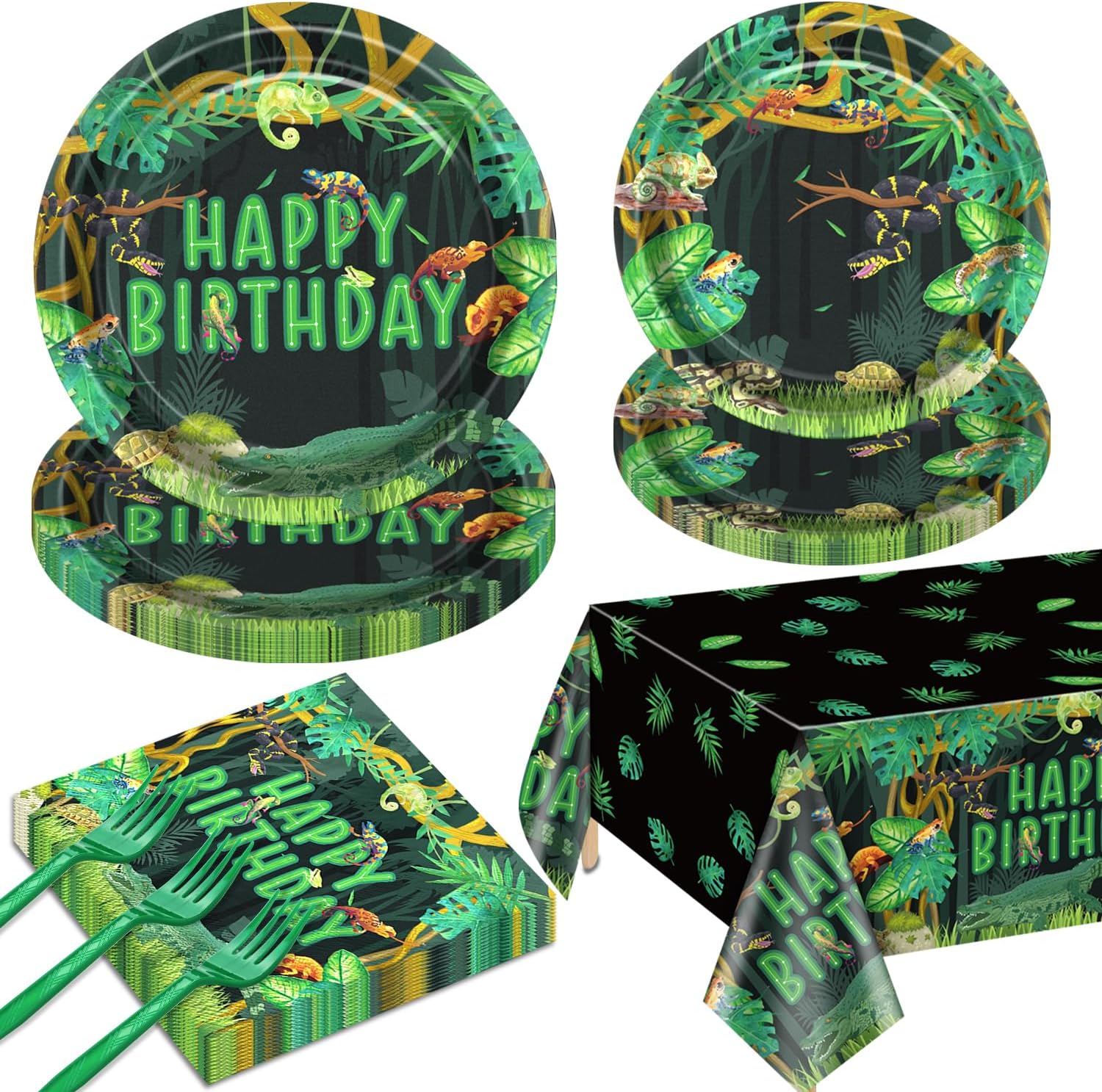 Reptile Birthday Party Set for 20 Guests
