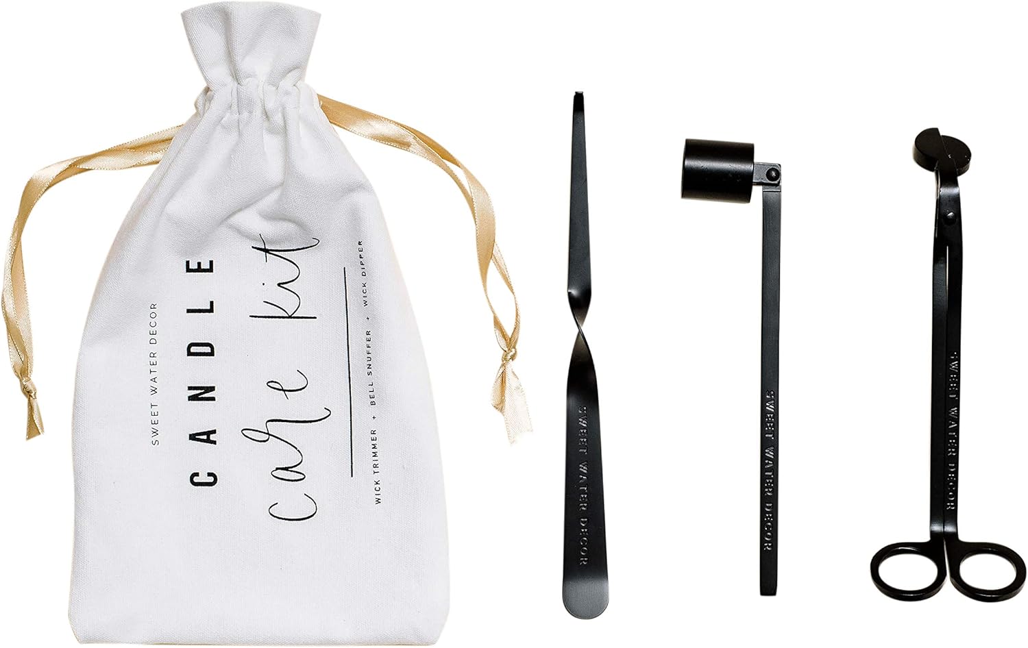 Sweet Water Decor Candle Care Kit Matte Black
