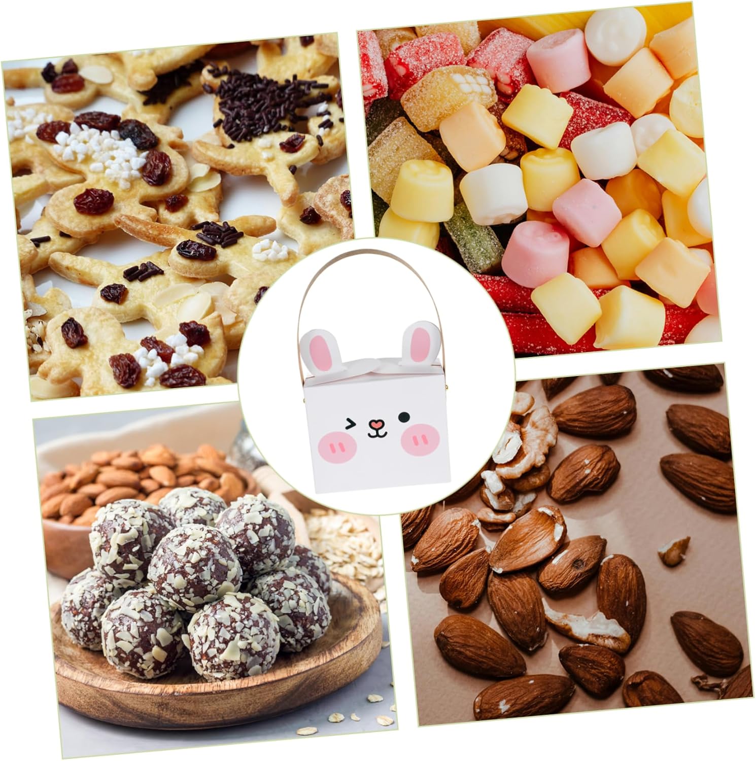 Cute Easter Party Favors Bunny Boxes with Treats for Kids