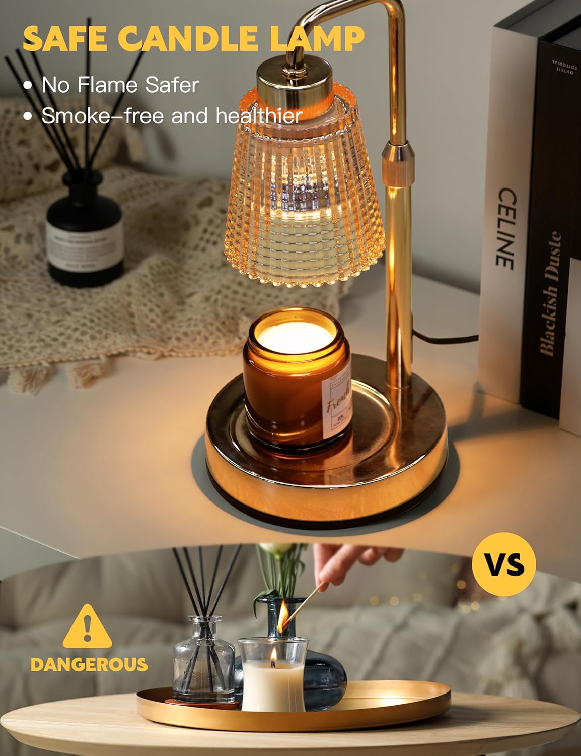 Candle Warmer Lamp with Timer and Dimmer