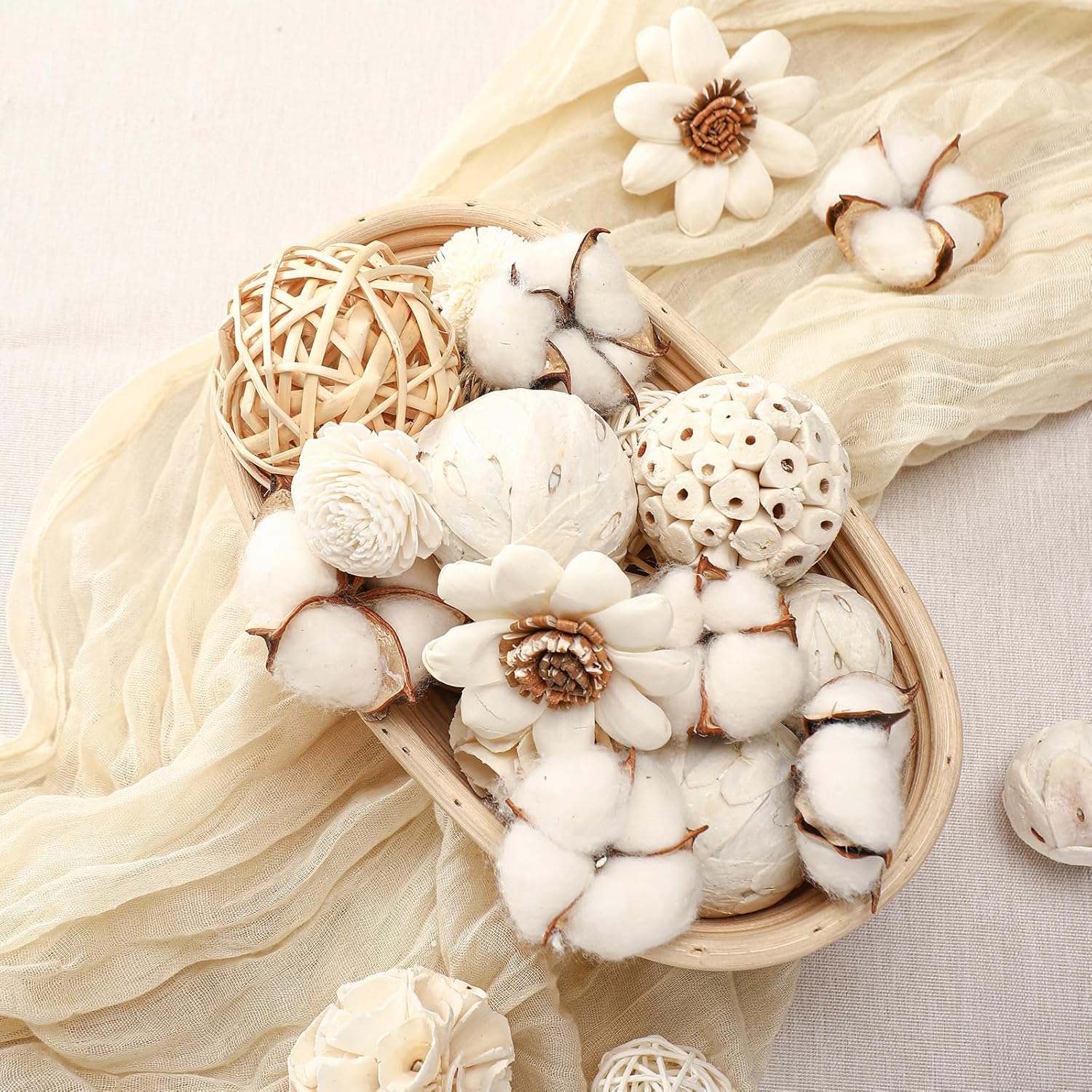 Riceshoot Decorative Ball Vase Filler Set