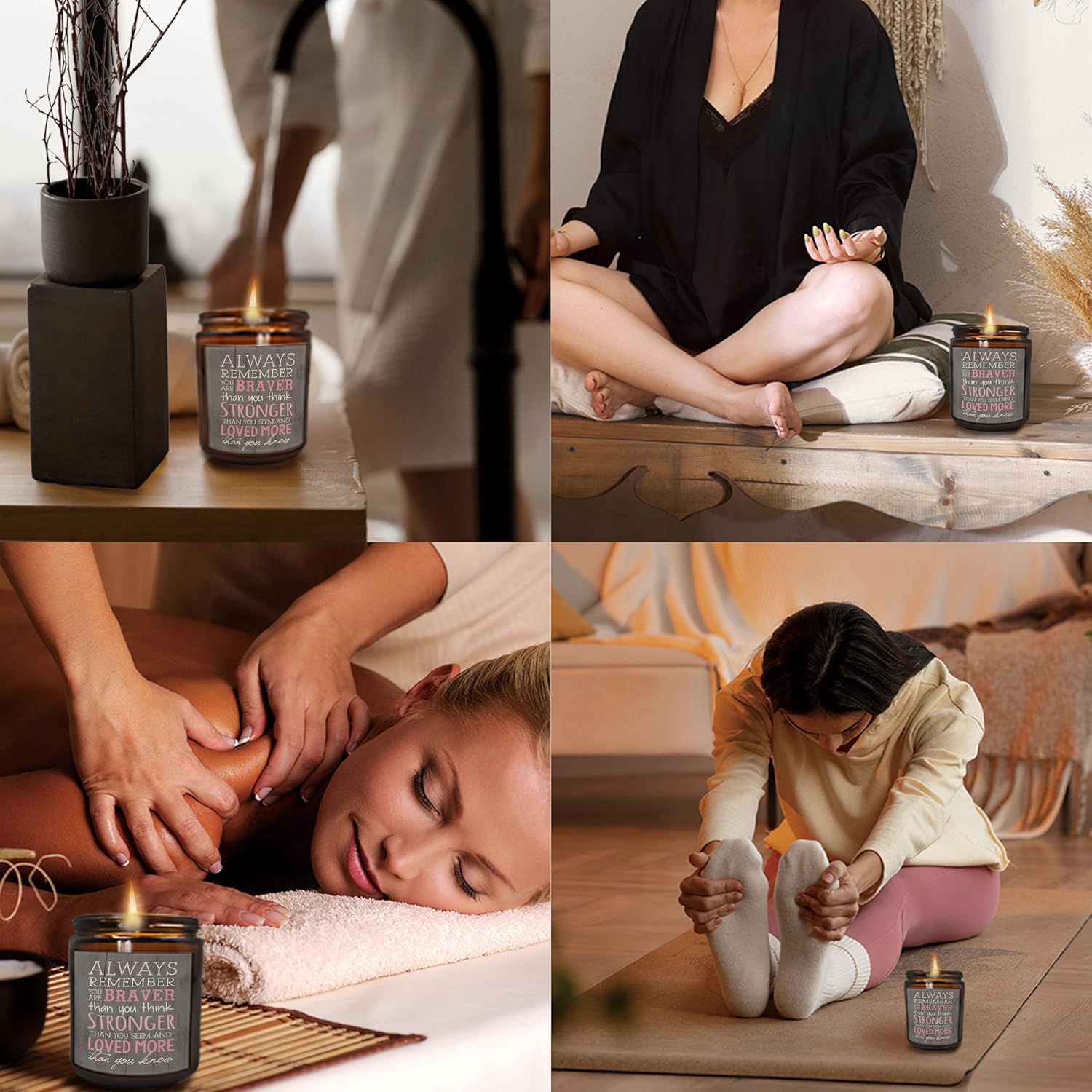 Always Remember You are Braver Than You Think Soy Candle