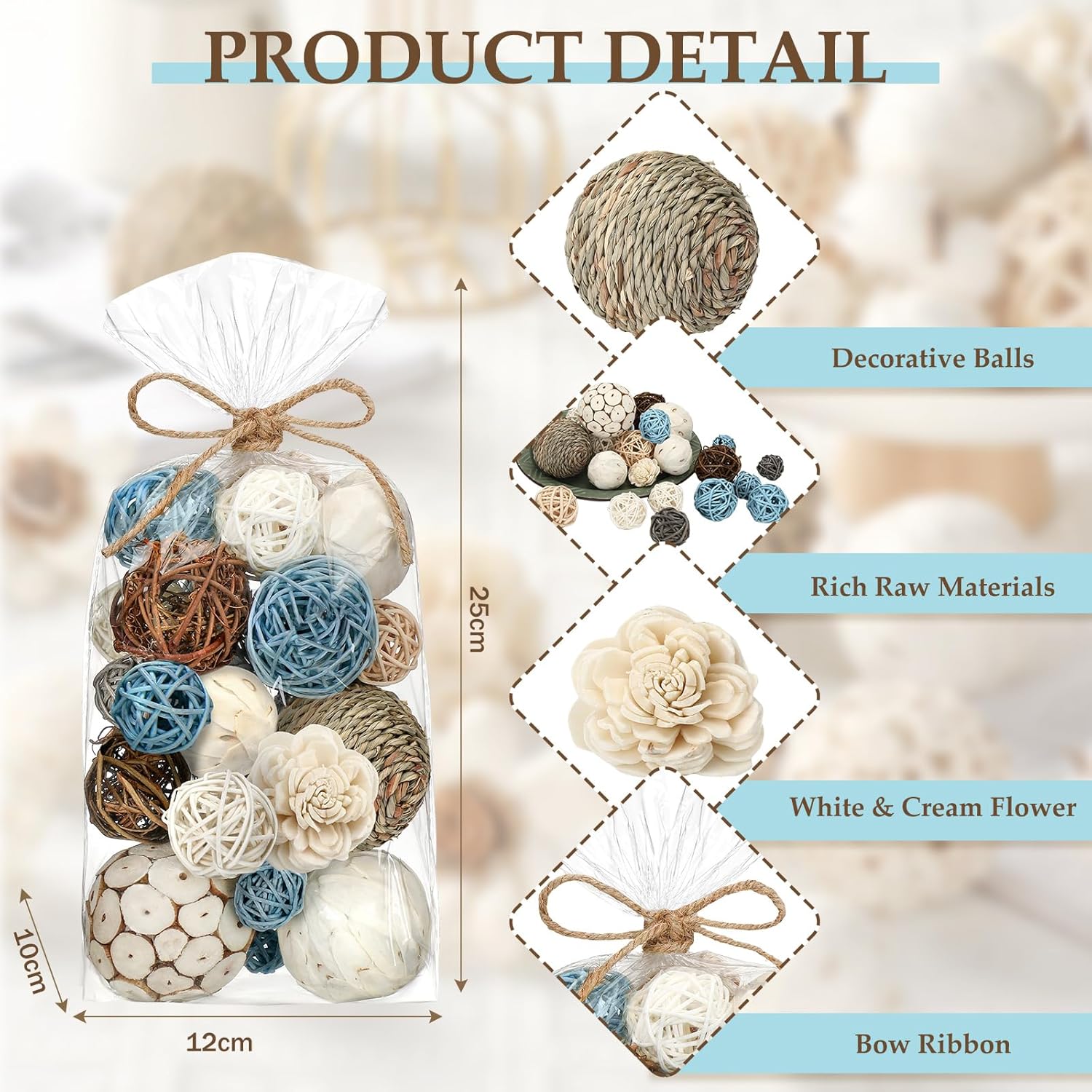 Riceshoot Decorative Balls for Vase Filler