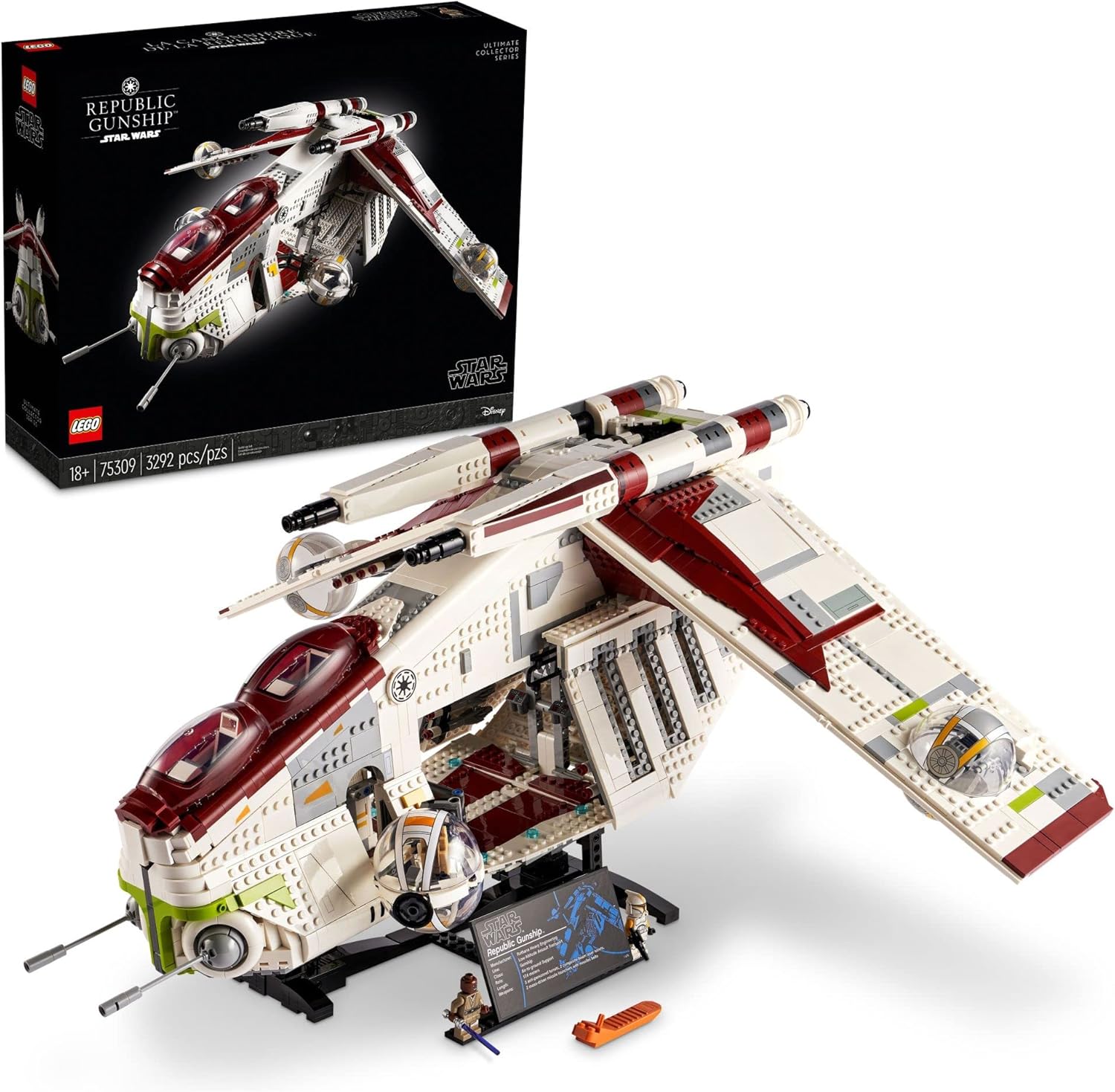 LEGO Star Wars Republic Gunship Display Model Kit for Adults