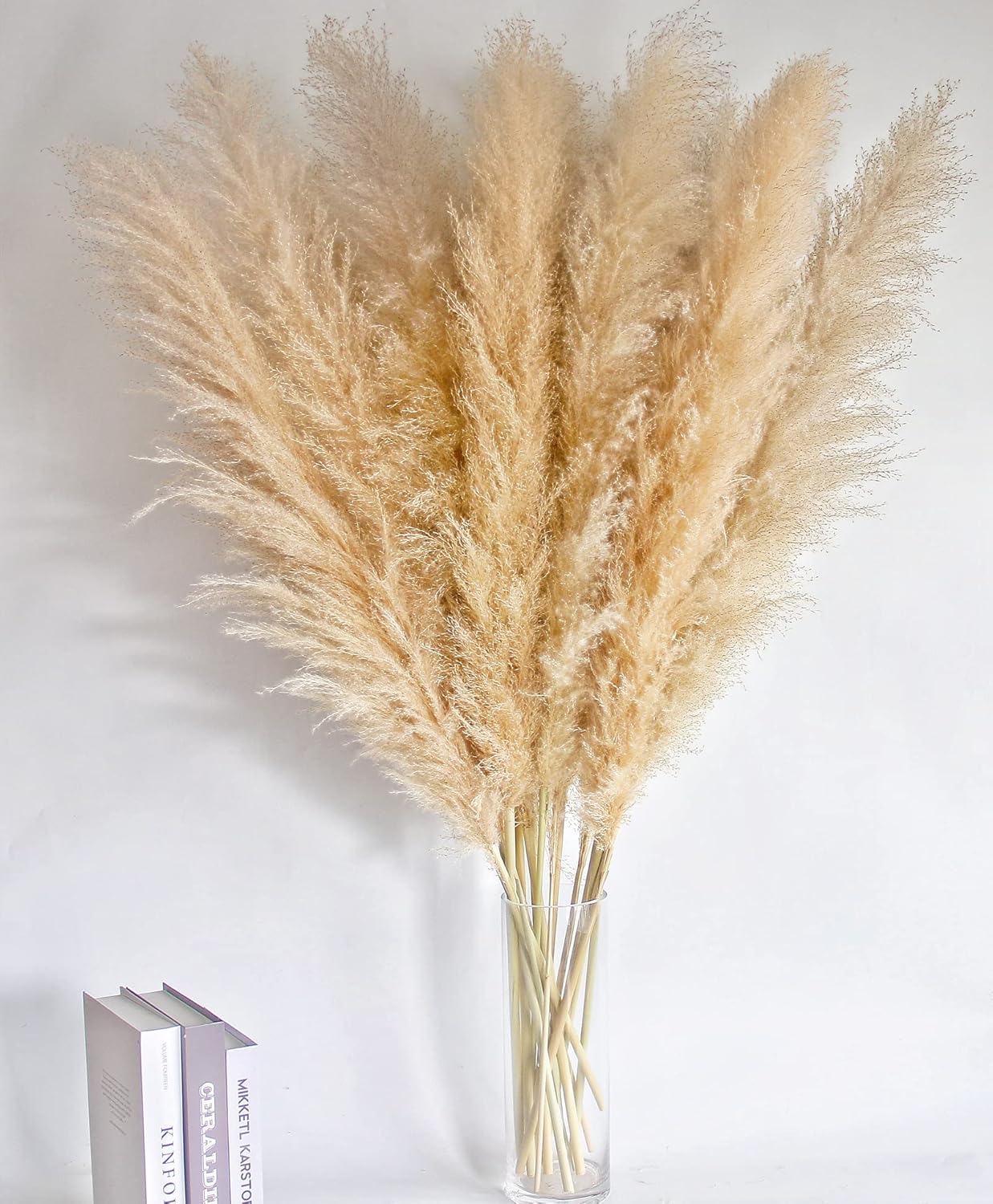 46 Inch Ivory Pampas Grass Decor Set of 10